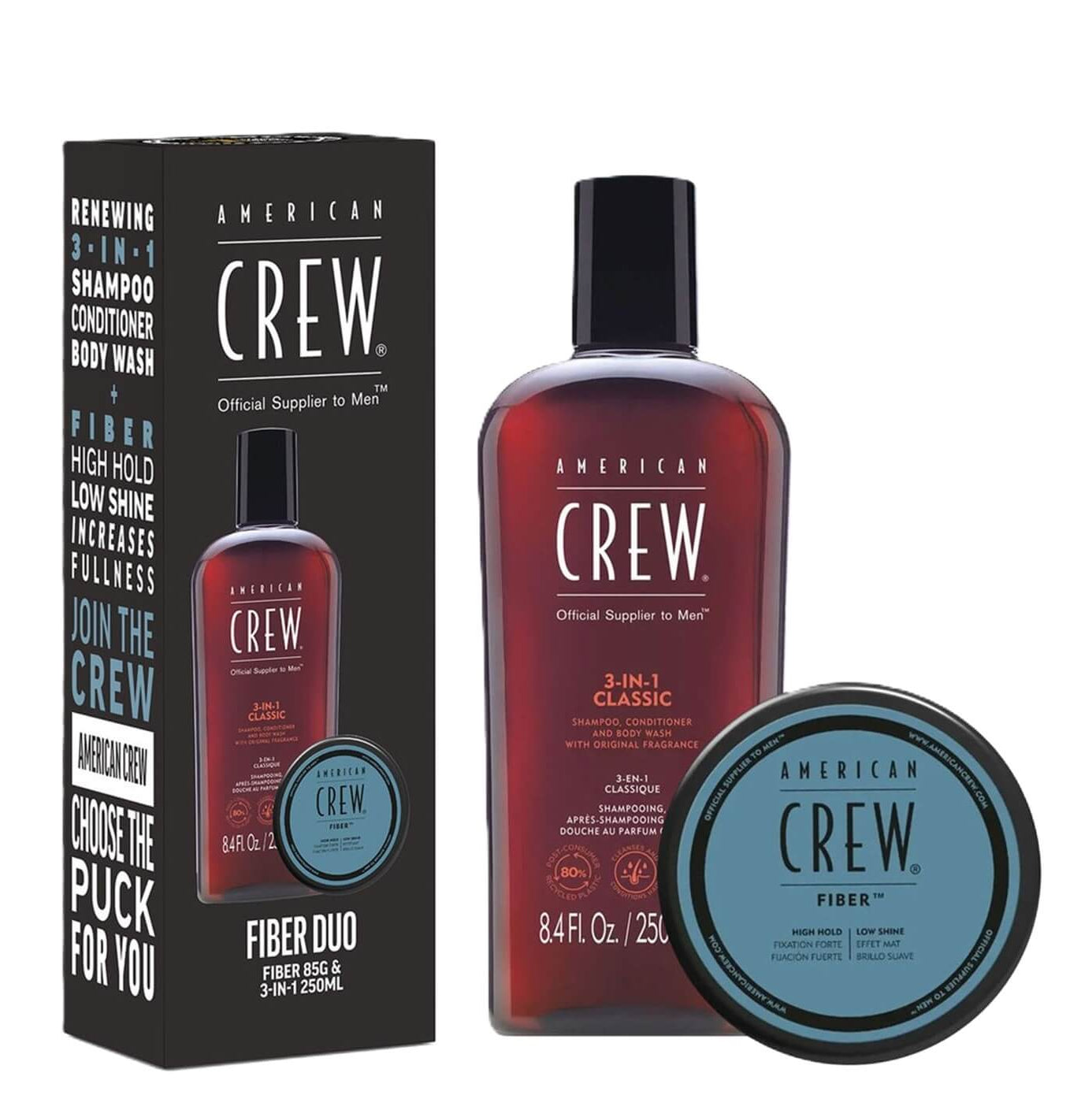 American Crew 3-IN-1 Classic + Fiber