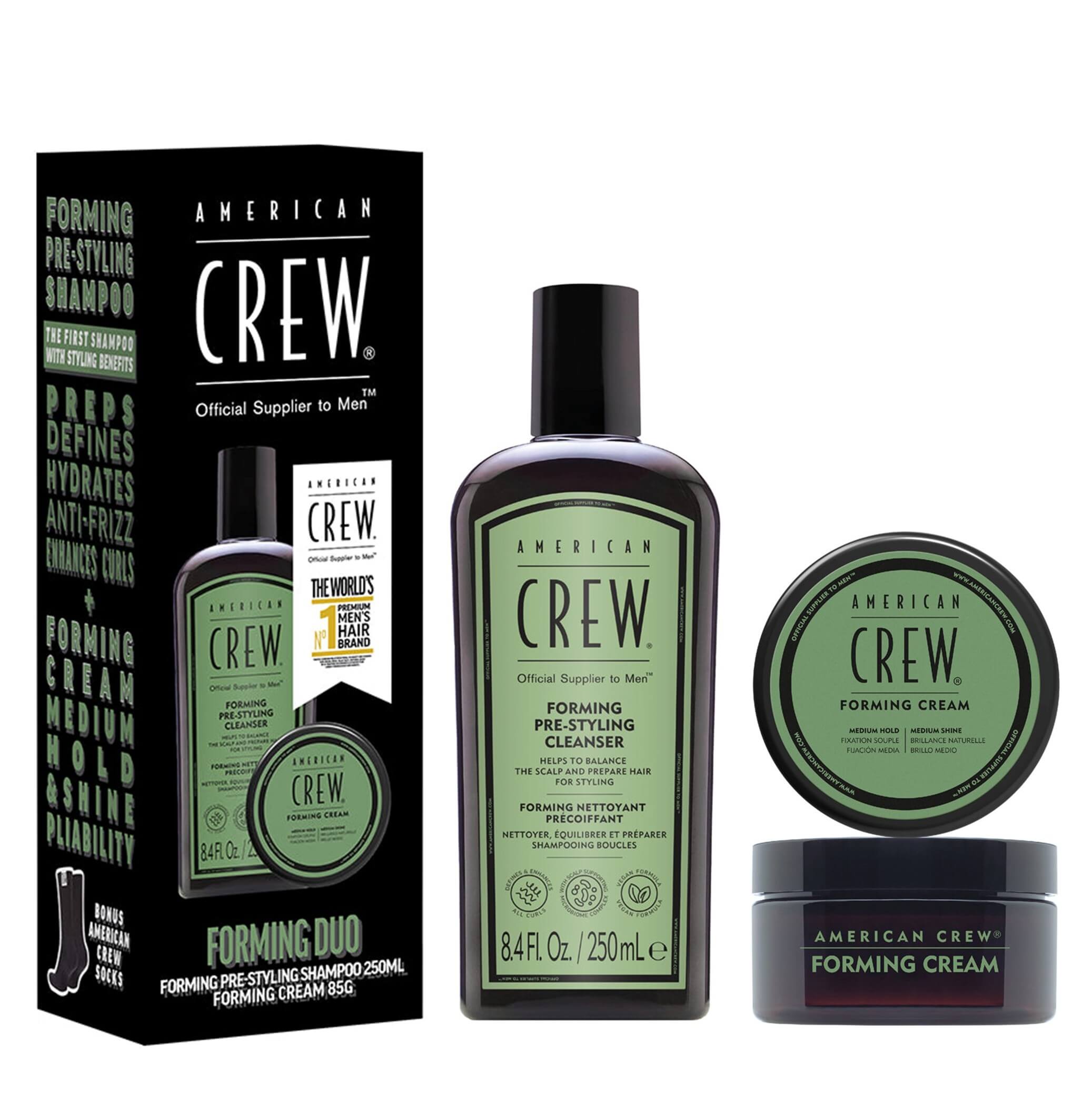 AMERICAN CREW Mens Forming Cream Pre-Styling DUO Pack