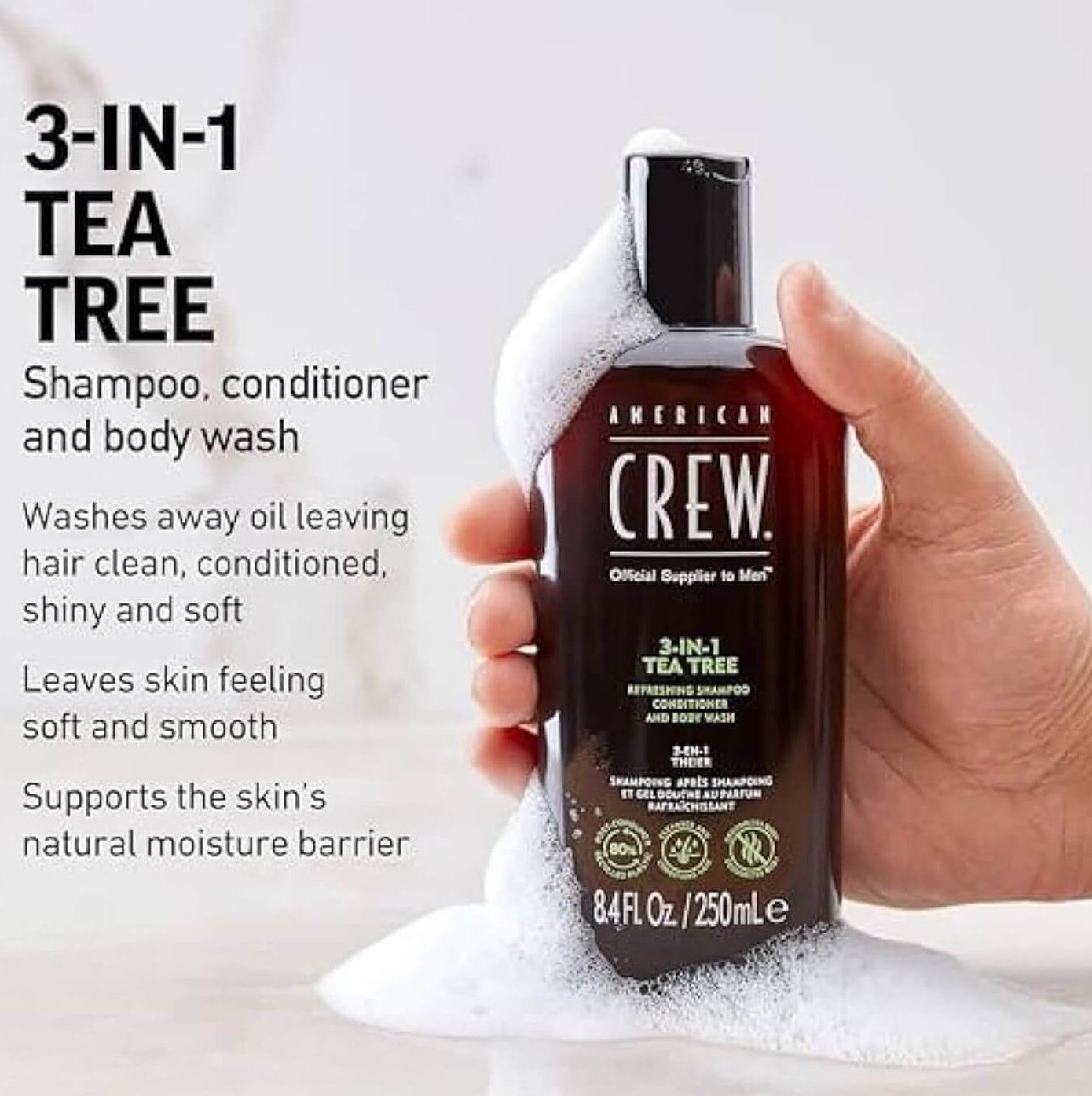 American Crew 3-IN-1 Tea Tree/Fiber