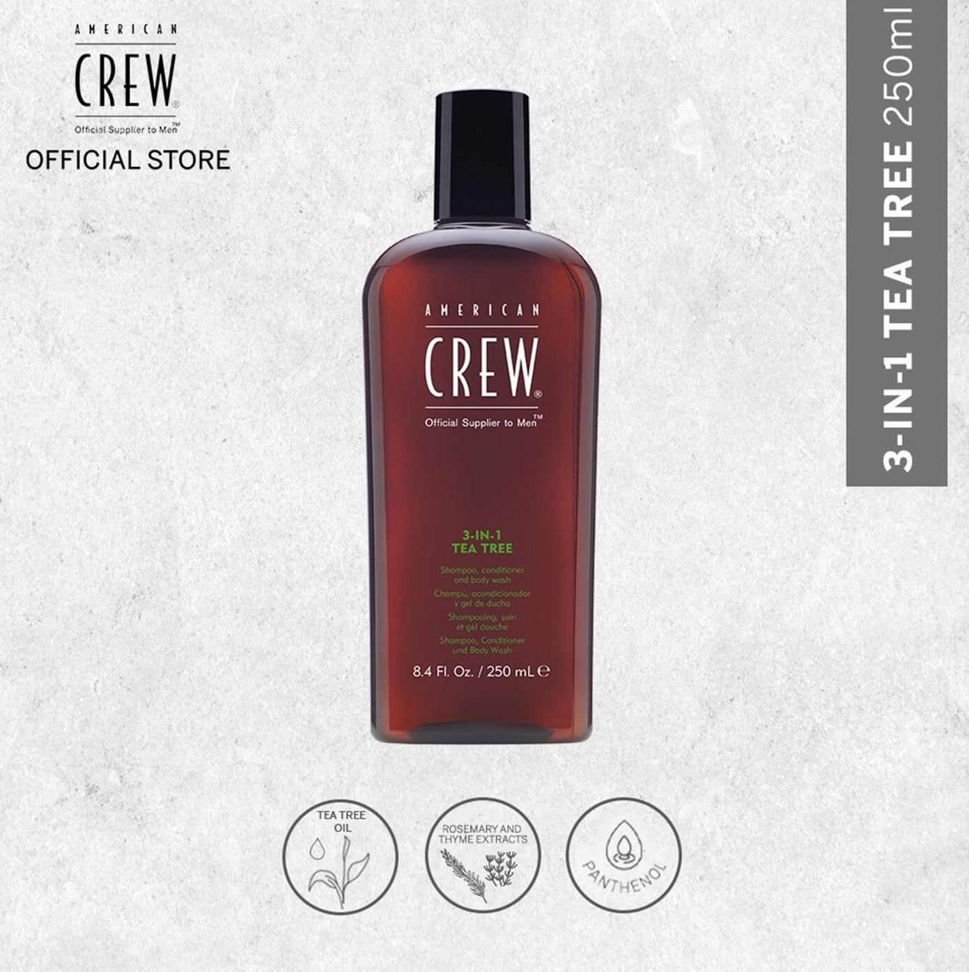 American Crew 3-IN-1 Tea Tree/Fiber