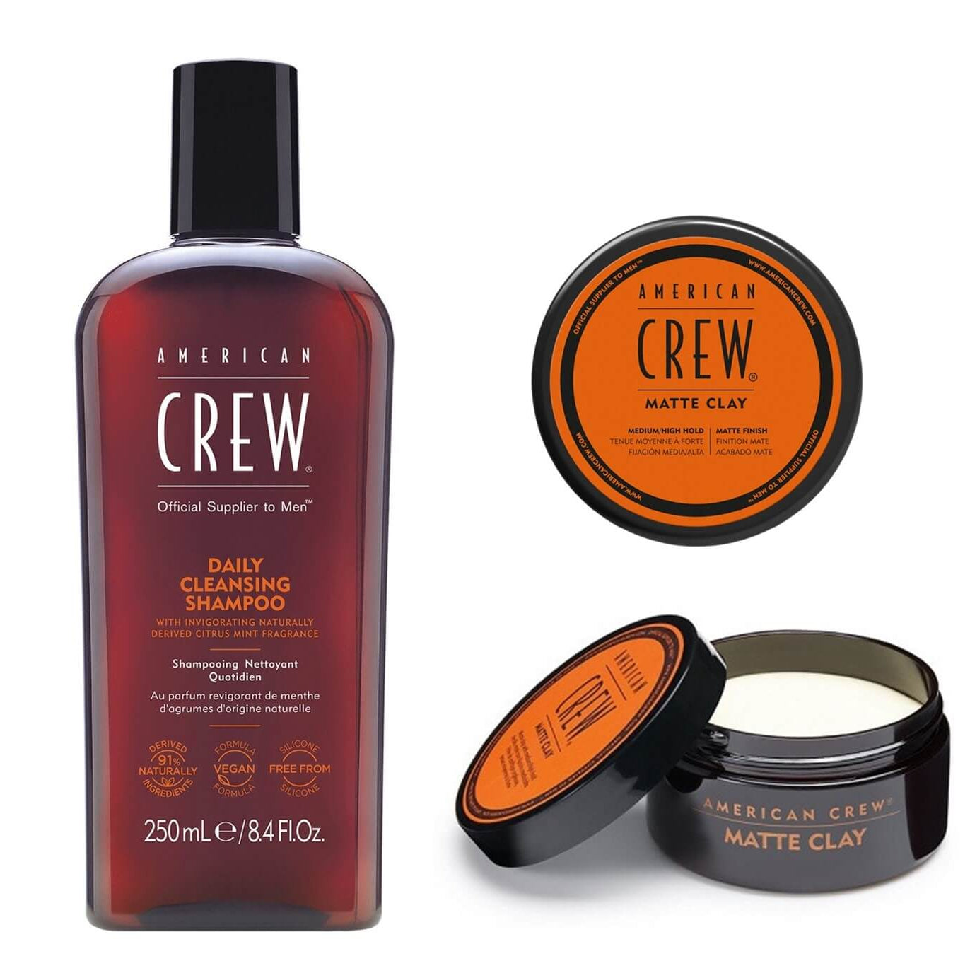 American Crew Daily Cleansing Shampoo + Matte Clay