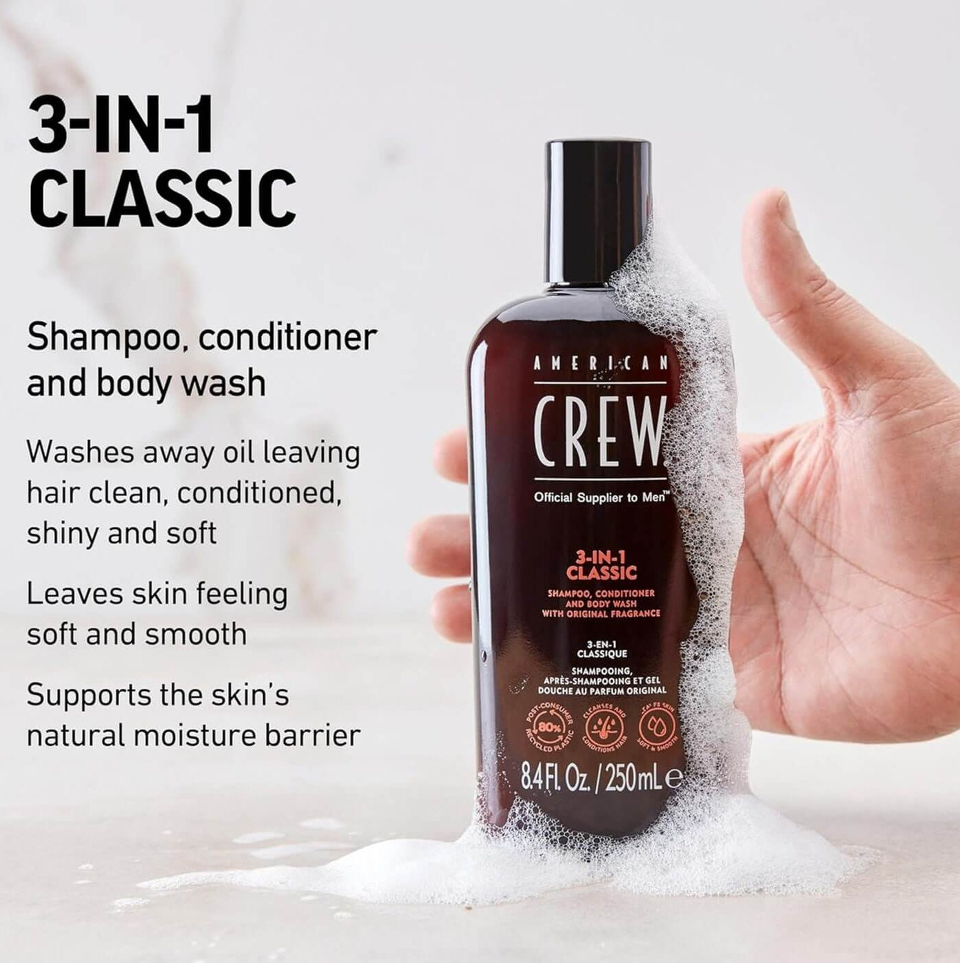 American Crew 3-IN-1 Classic + Fiber
