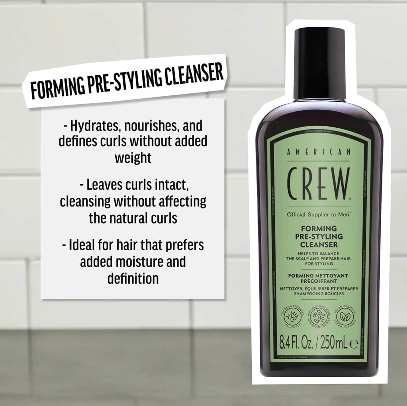 AMERICAN CREW Mens Forming Pre-Styling Cleanser 250ml
