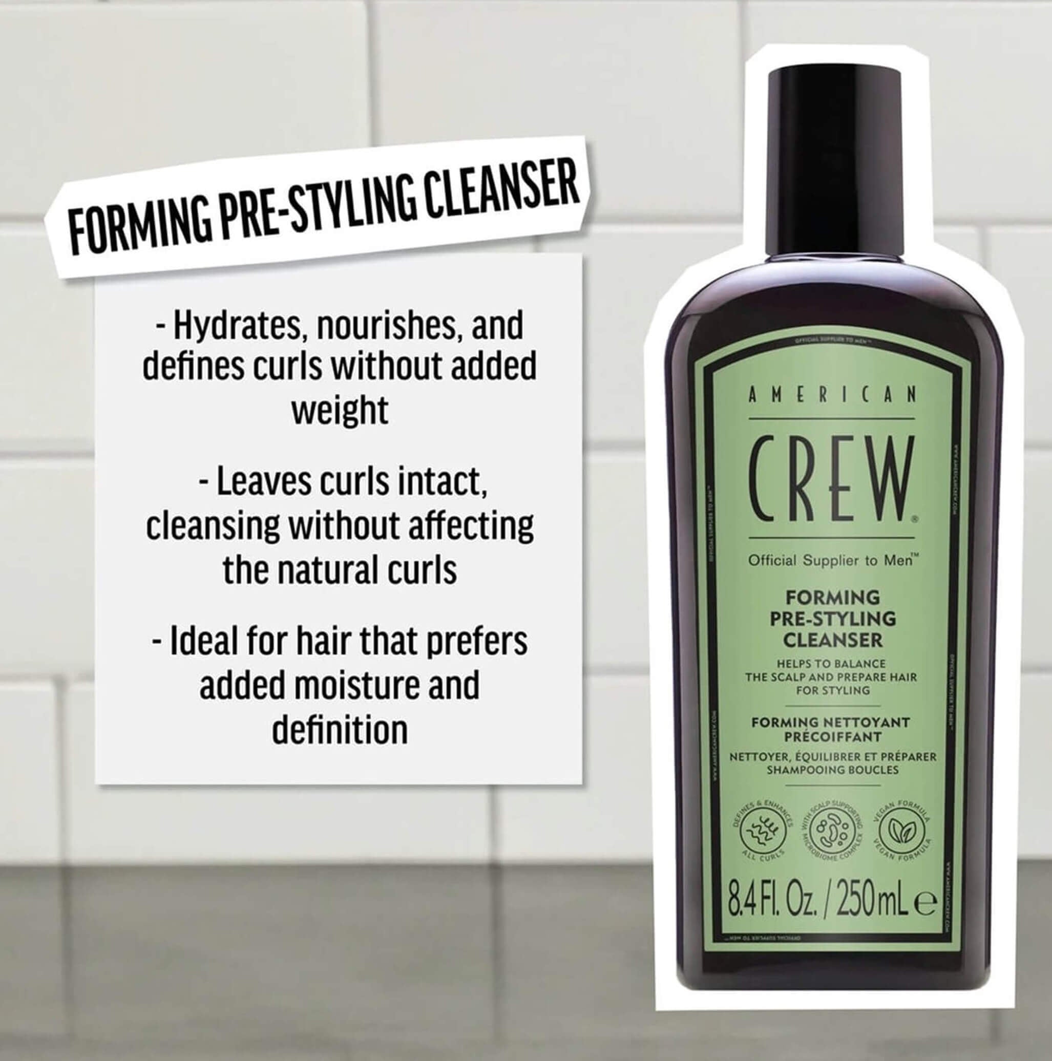 AMERICAN CREW Mens Forming Cream Pre-Styling DUO Pack