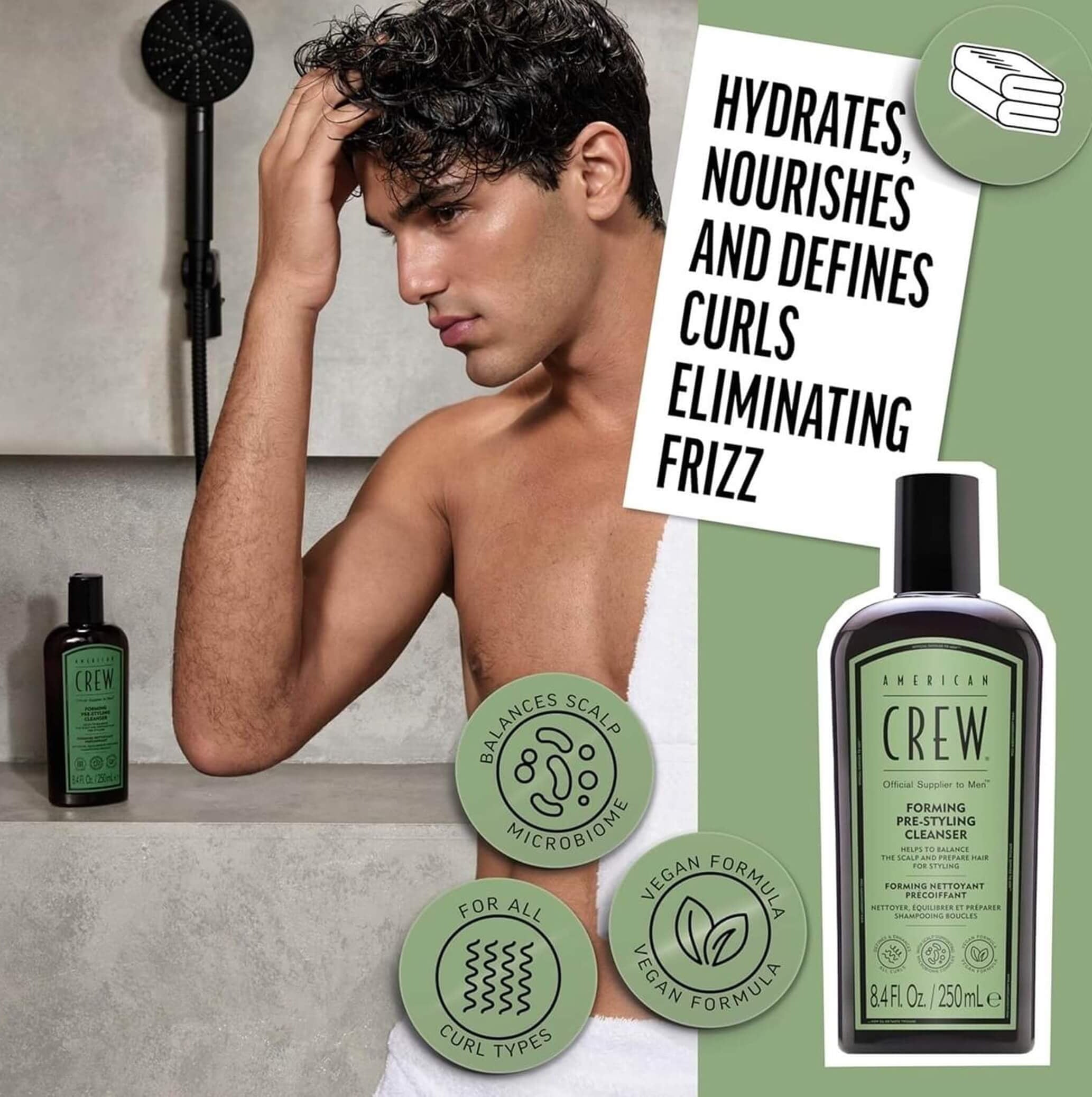 AMERICAN CREW Mens Forming Cream Pre-Styling DUO Pack