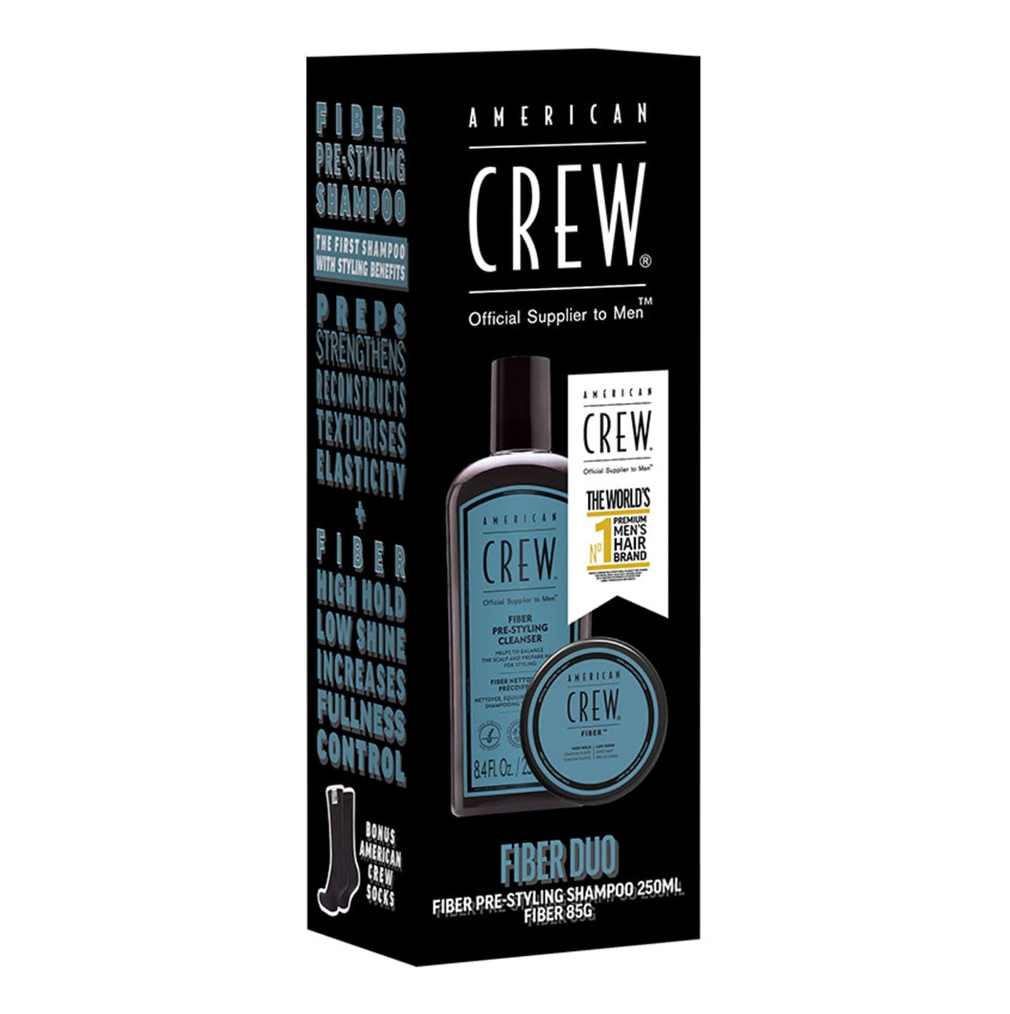 AMERICAN CREW Mens Fiber Pre-Styling Cleanser DUO Pack