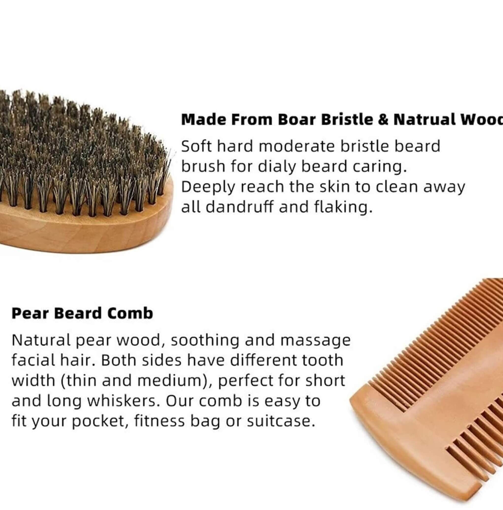 Gentlemen’s Beard Care Maintenance Grooming Kit