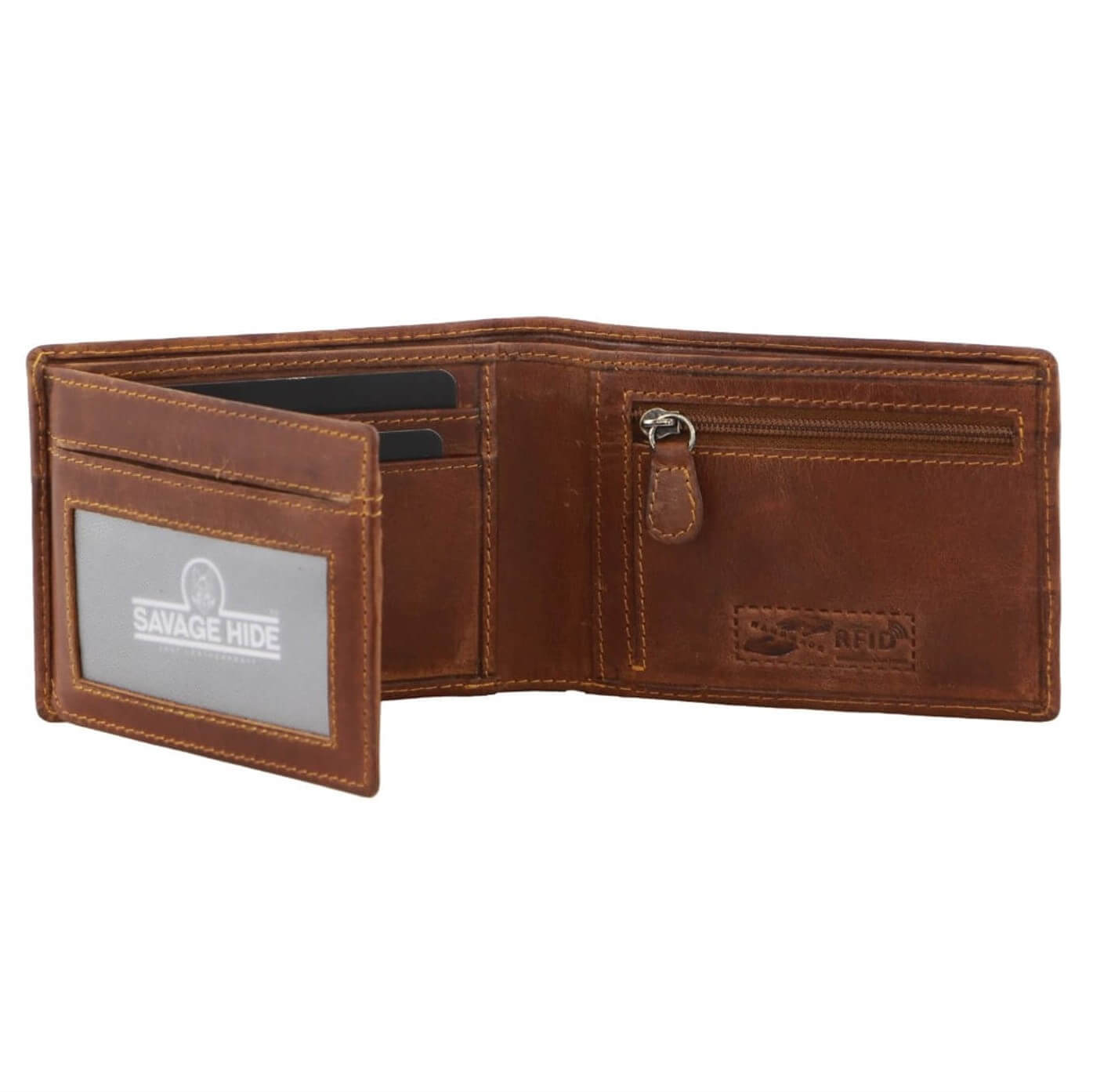Billy The Kid Mens Tri-fold Leather Wallet