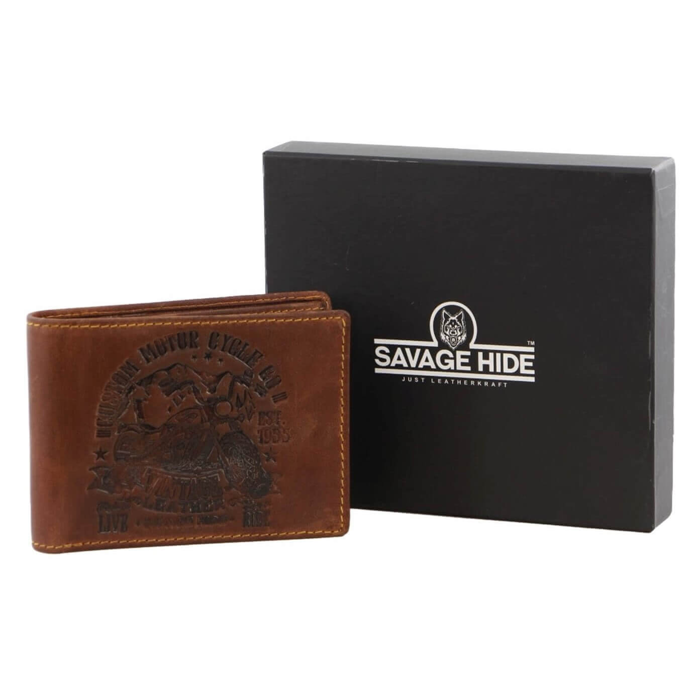 Billy The Kid Mens Tri-fold Leather Wallet