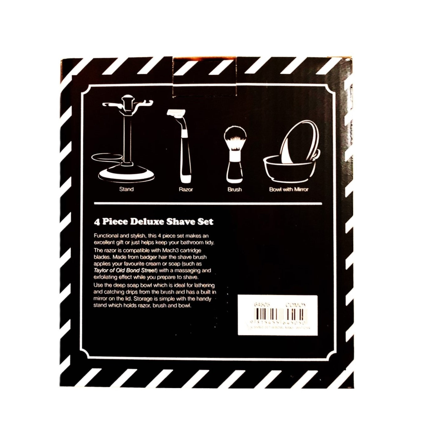 Comoy Mac3 White/Chrome Shave Set/Bowl