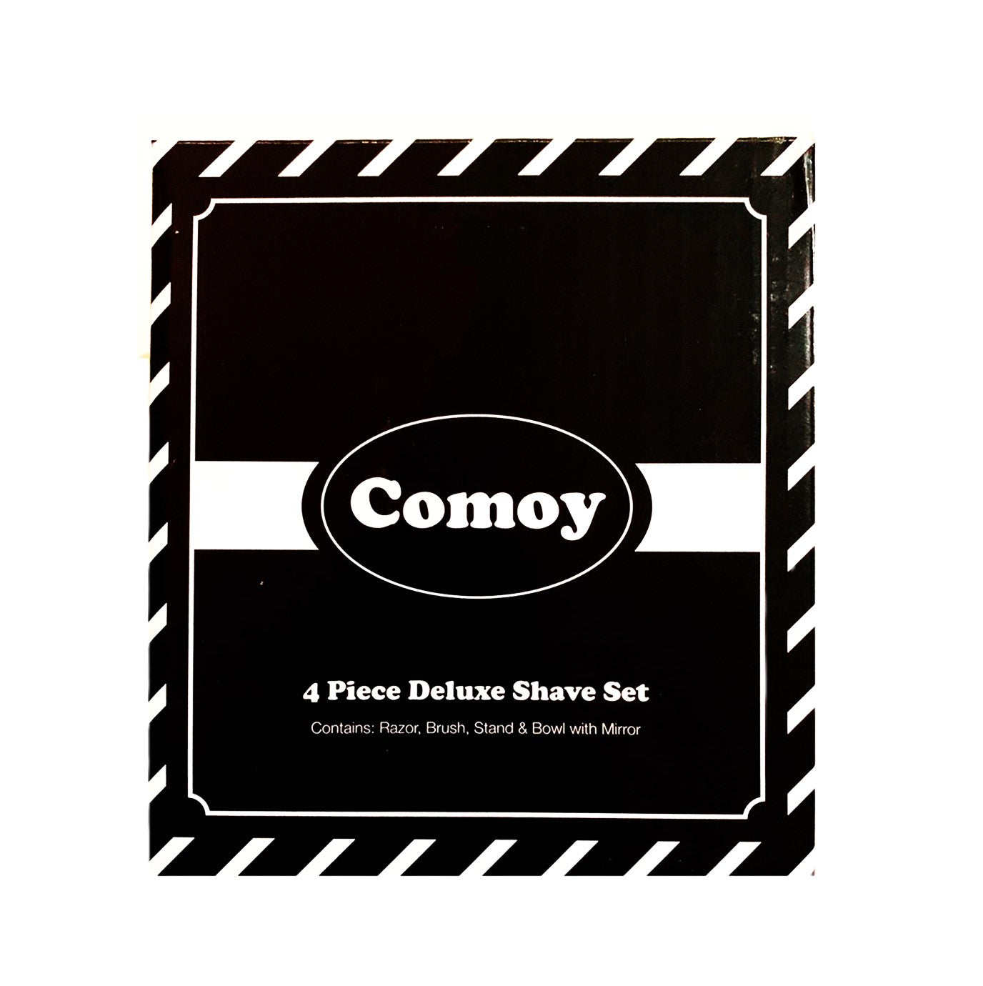 Comoy Mac3 Pewter/Chrome Shave Set/Bowl