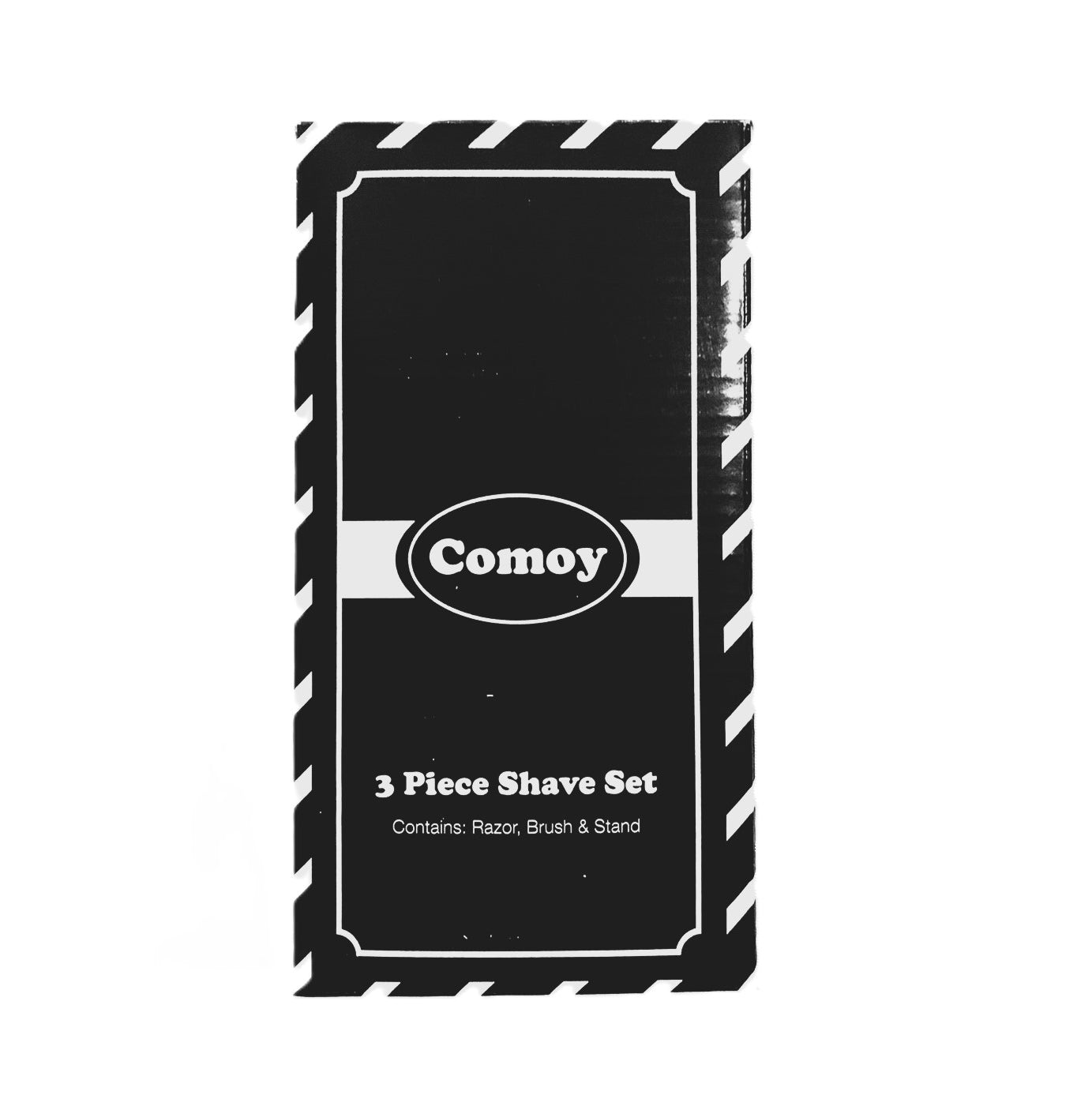 Comoy Mach3 Pewter/Chrome Shave Set