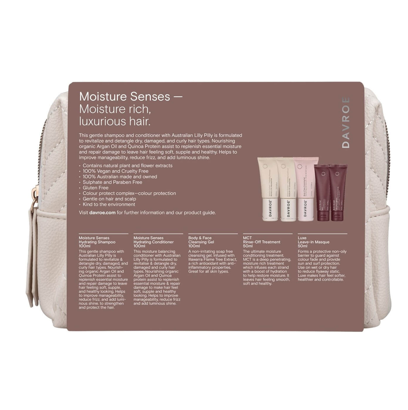 Davroe Moisture Senses Travel Pack