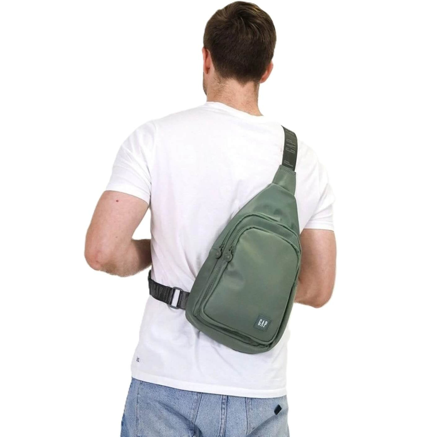 GAP Men's Nylon Sling Bag in Twig