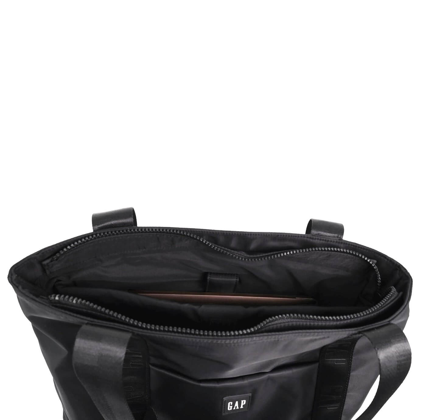 GAP Ladies RFID Nylon Tote Bag in Black