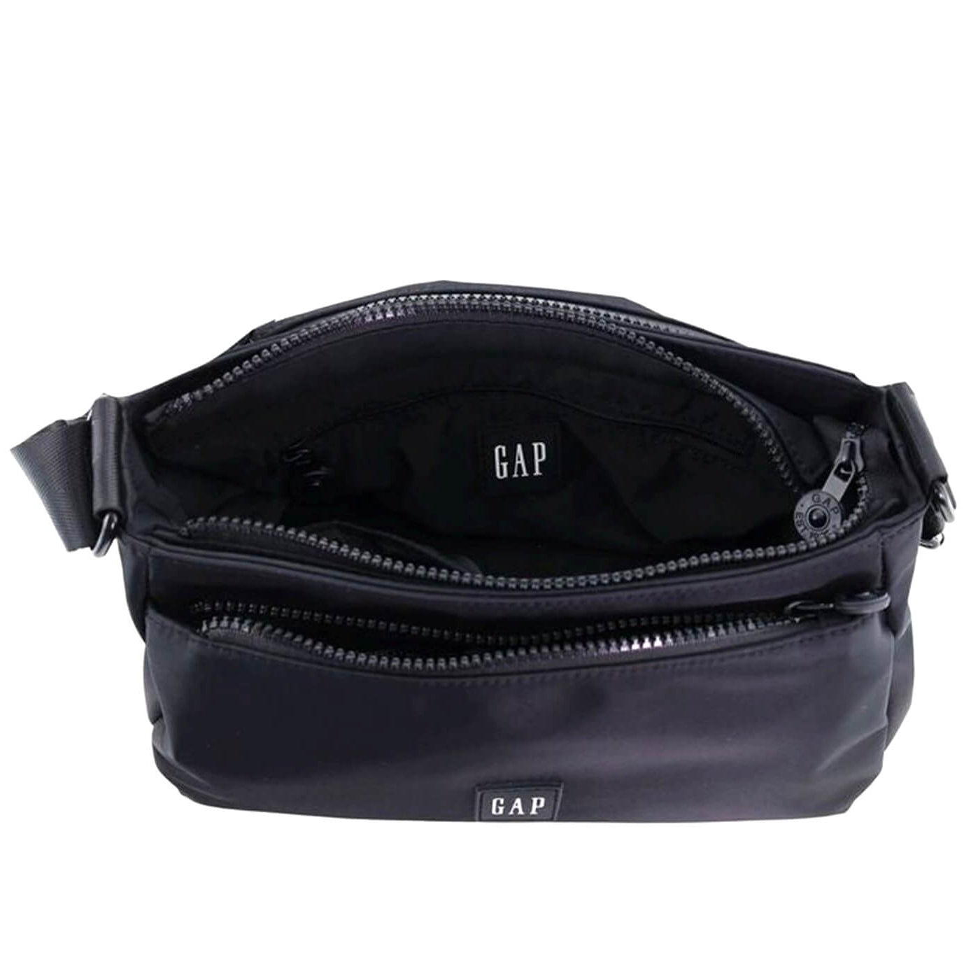GAP Nylon Unisex RFID Crossbody Bag in Black