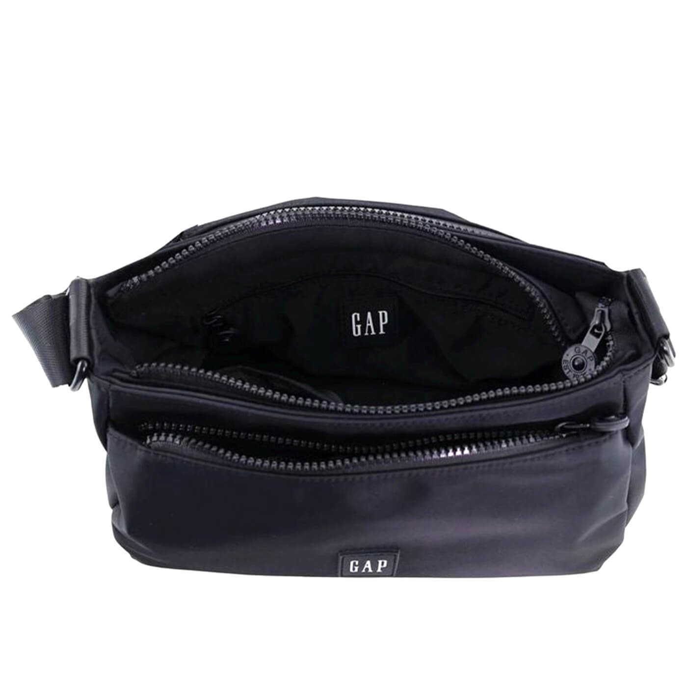 GAP Nylon Unisex RFID Crossbody Bag in Black