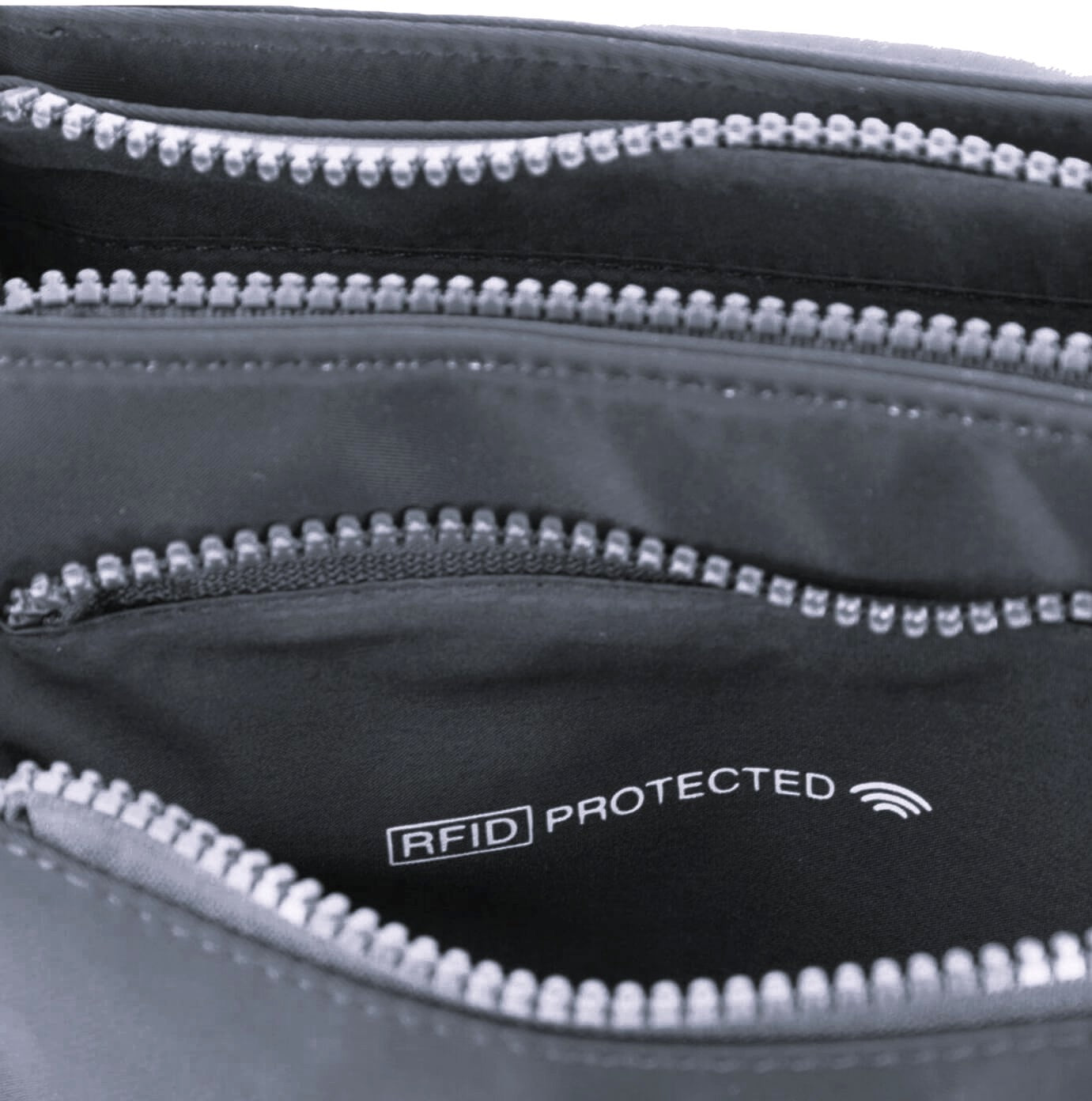 GAP Nylon Unisex RFID Crossbody Bag in Black