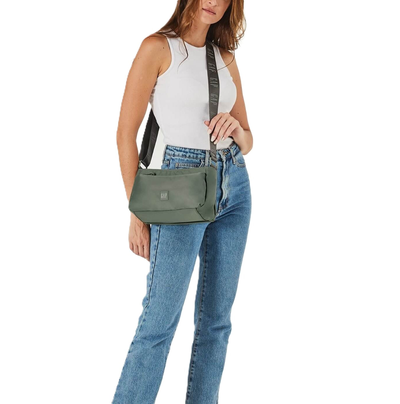 GAP Nylon Unisex Crossbody Bag in Twig