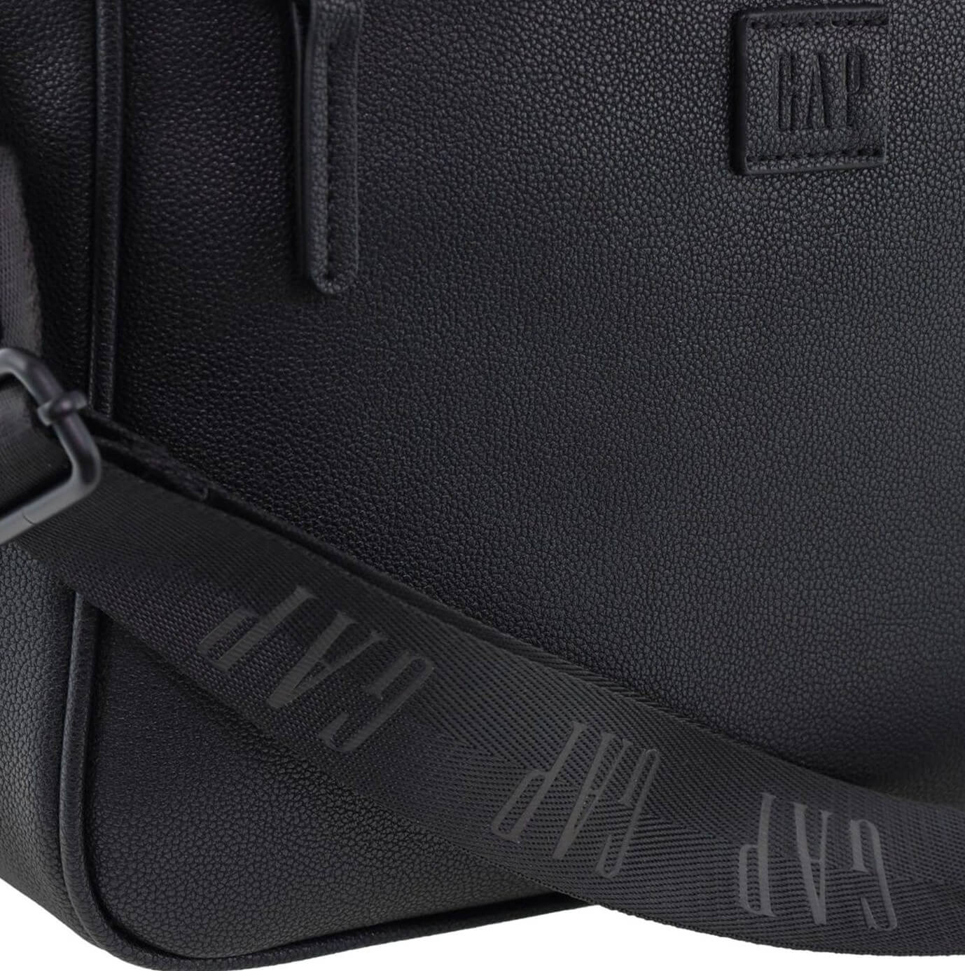 GAP Ladies Vegan Leather Mini Tote Bag in Black