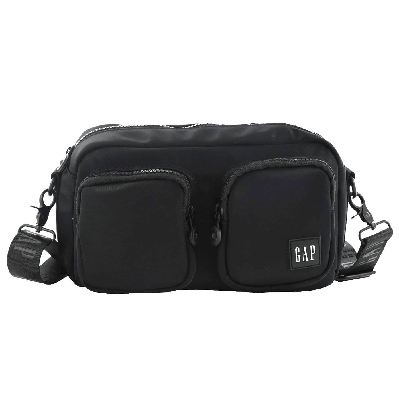 GAP Ladies RFID Nylon Crossbody Bag in Black