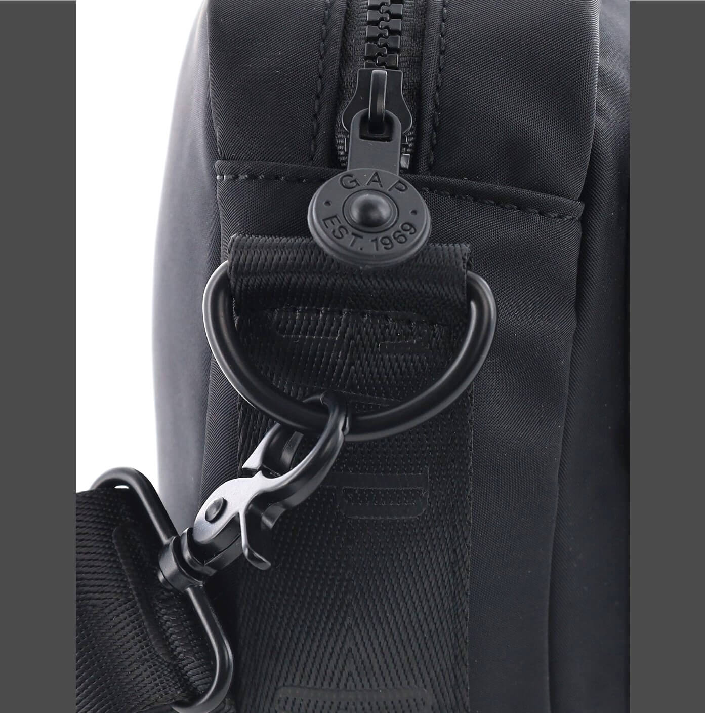 GAP Ladies RFID Nylon Crossbody Bag in Black