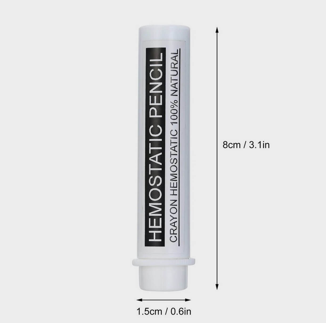 Hemostatic Pencil for Cuts and Nicks after Shaving