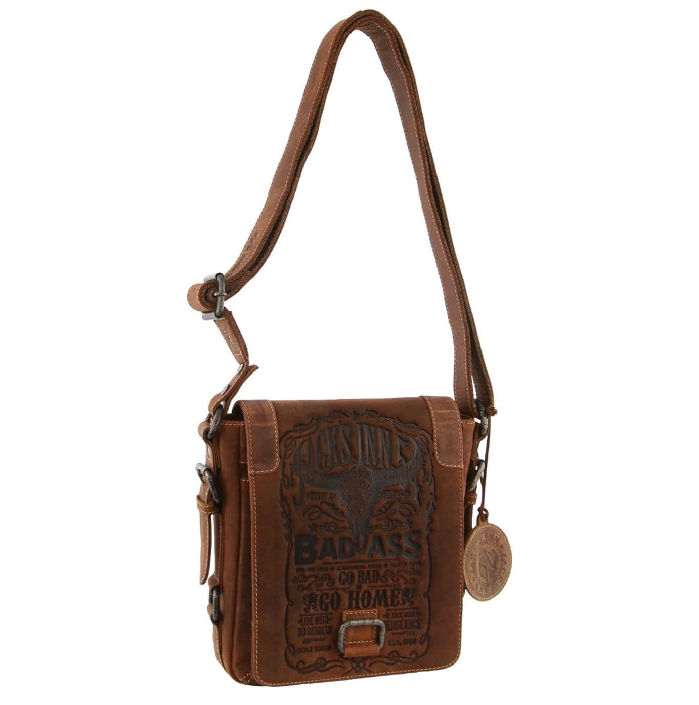 Jacks Inn 54 Blackthorne Leather Crossbody Bag - Brown