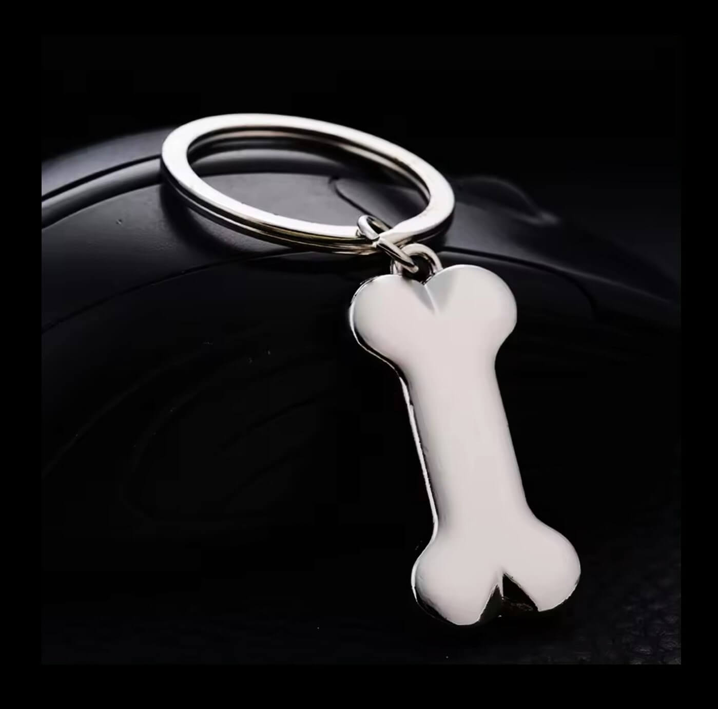 Polished Dog Bone Keyring Holder