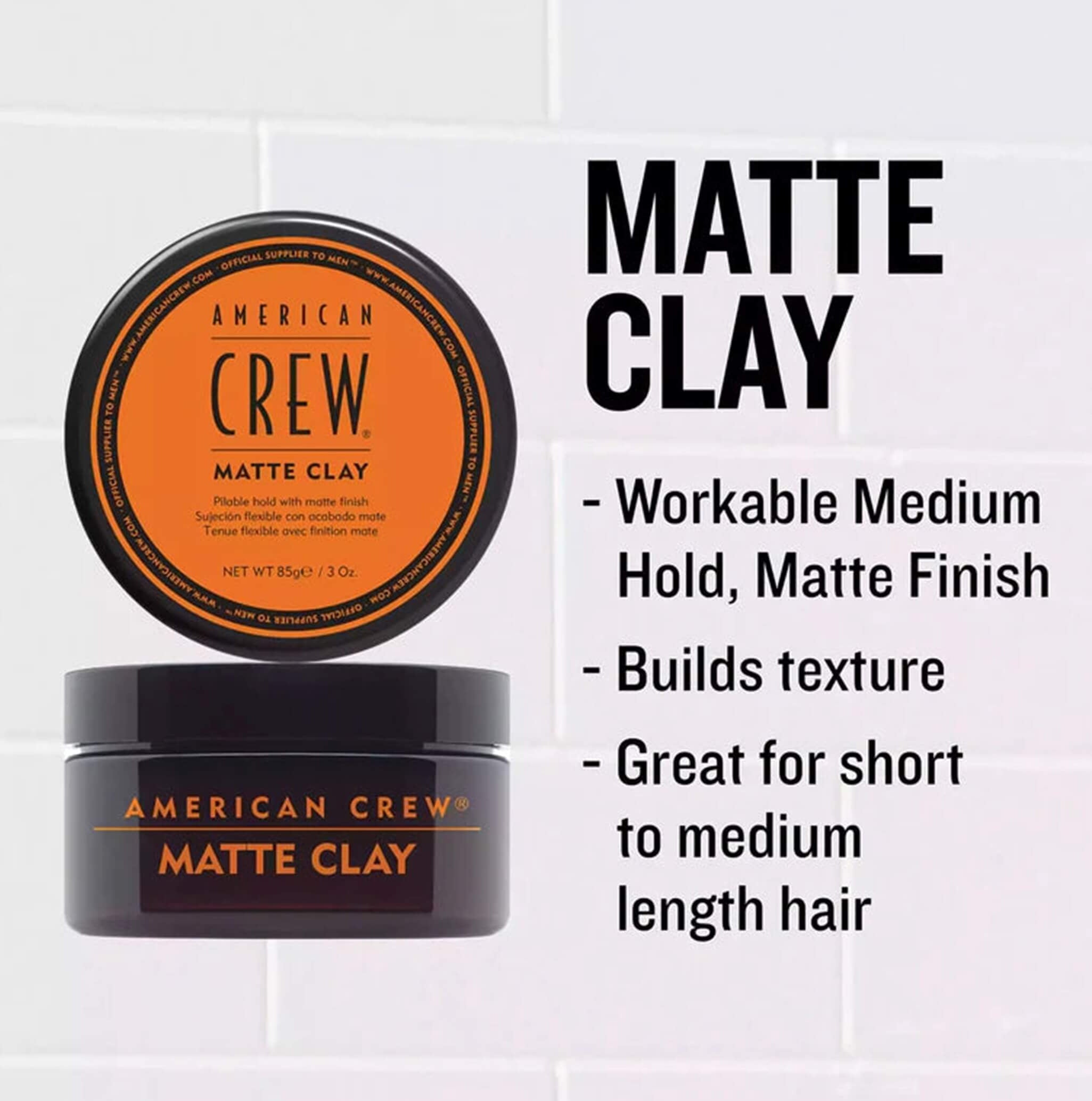 American Crew Matte Clay + Cleansing S-poo Duo Set