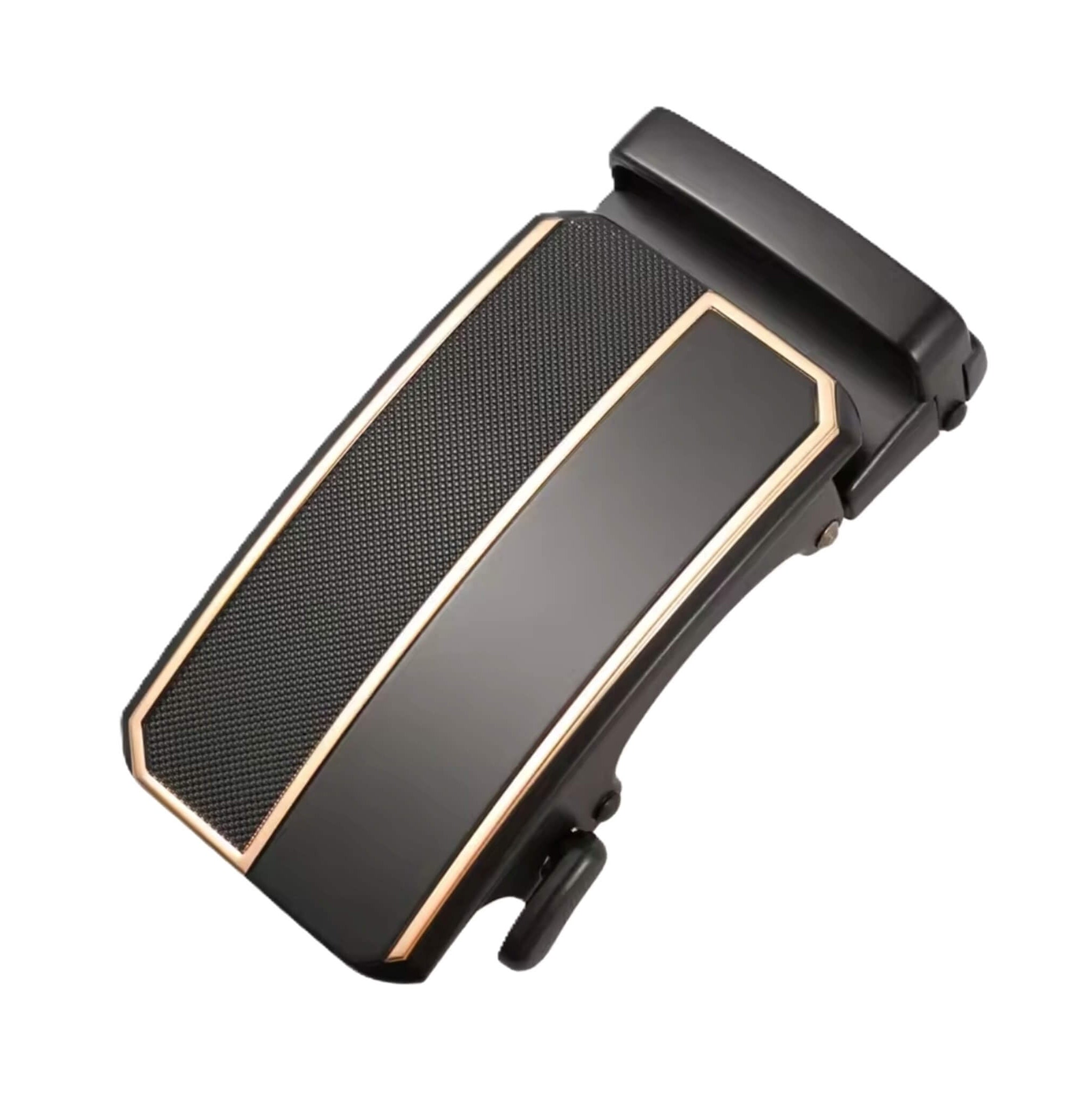 Automatic ratchet belt buckle zinc alloy finish