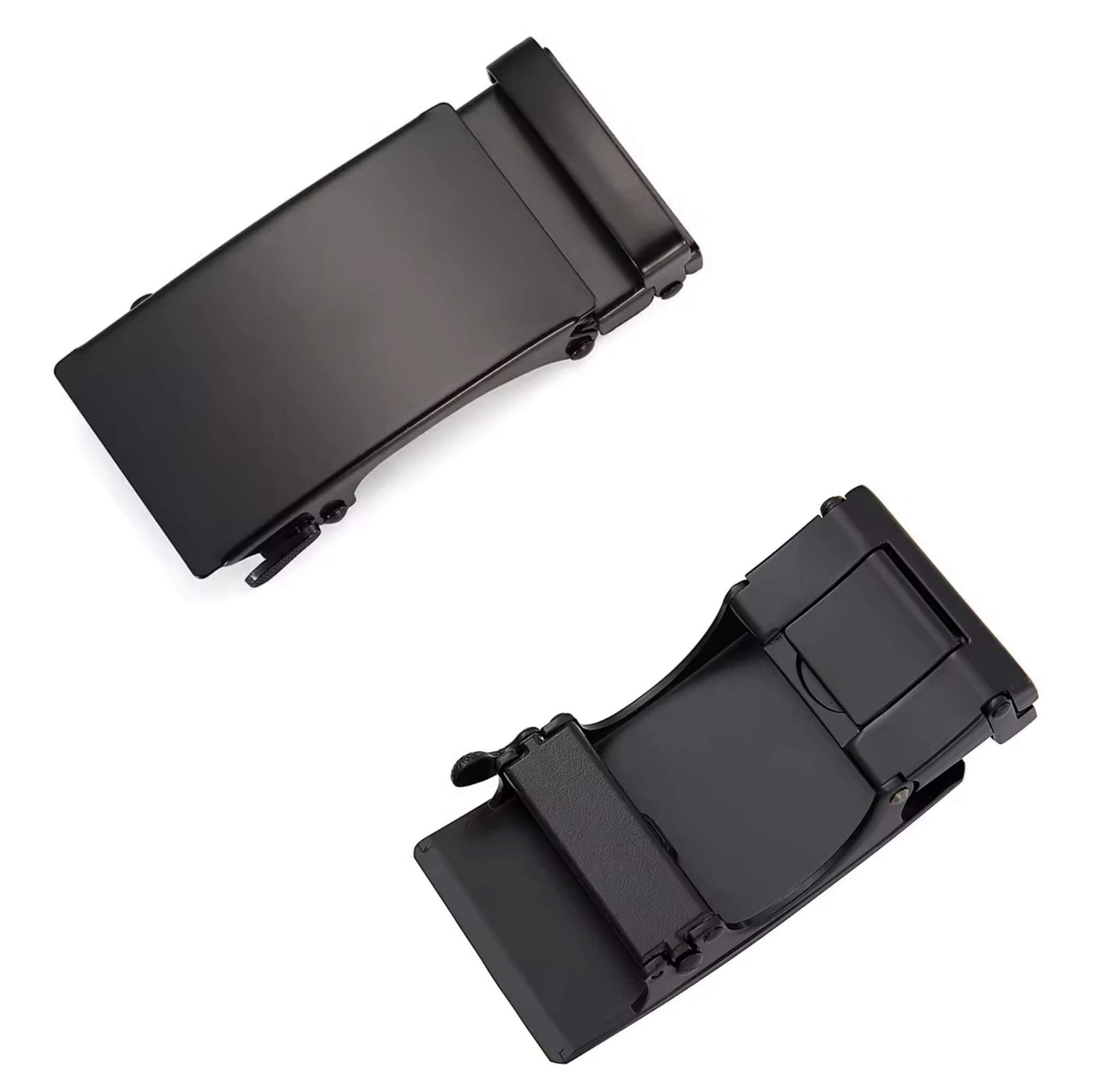 Automatic ratchet belt buckle zinc alloy finish