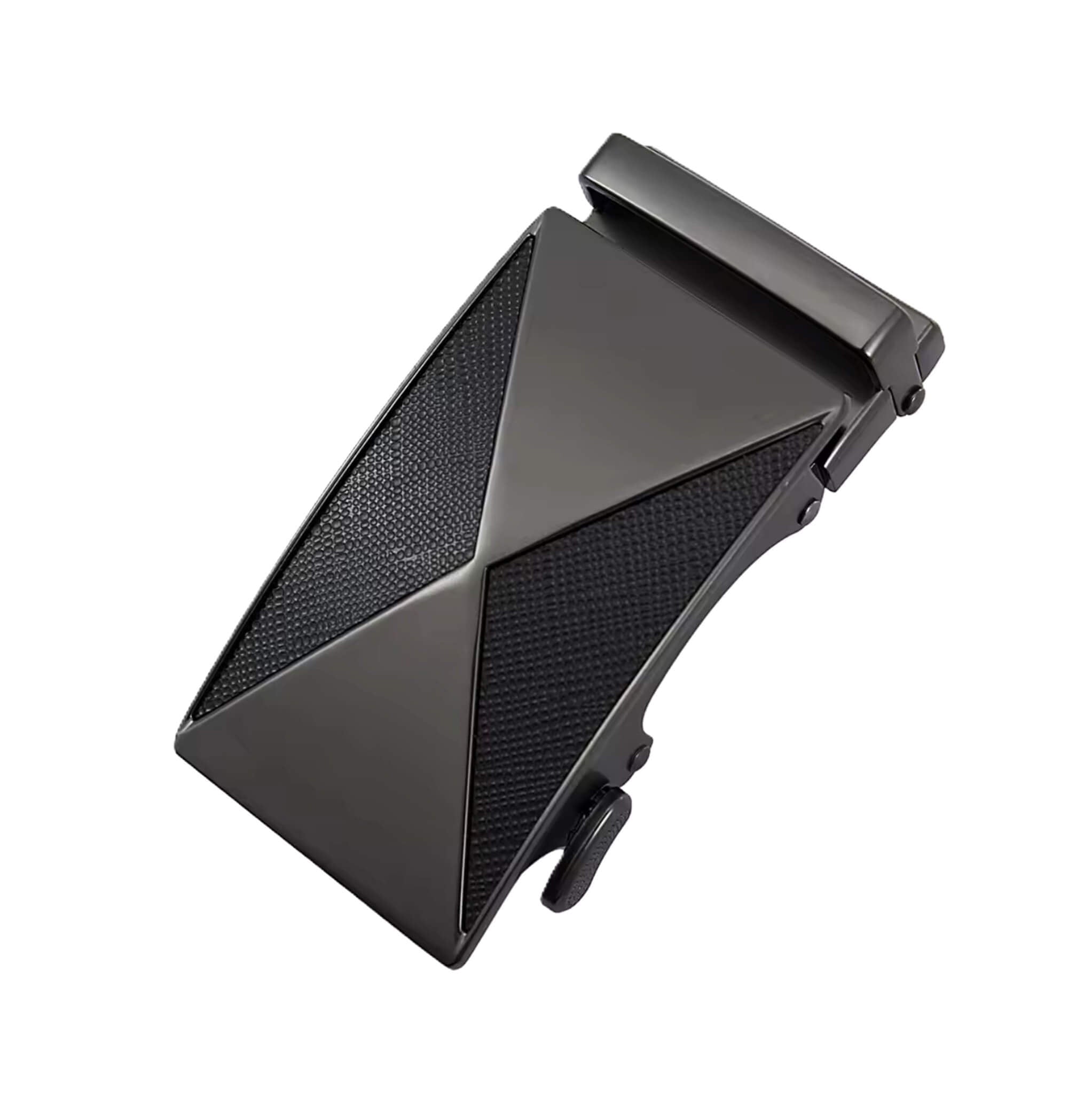 Automatic ratchet belt buckle zinc alloy finish