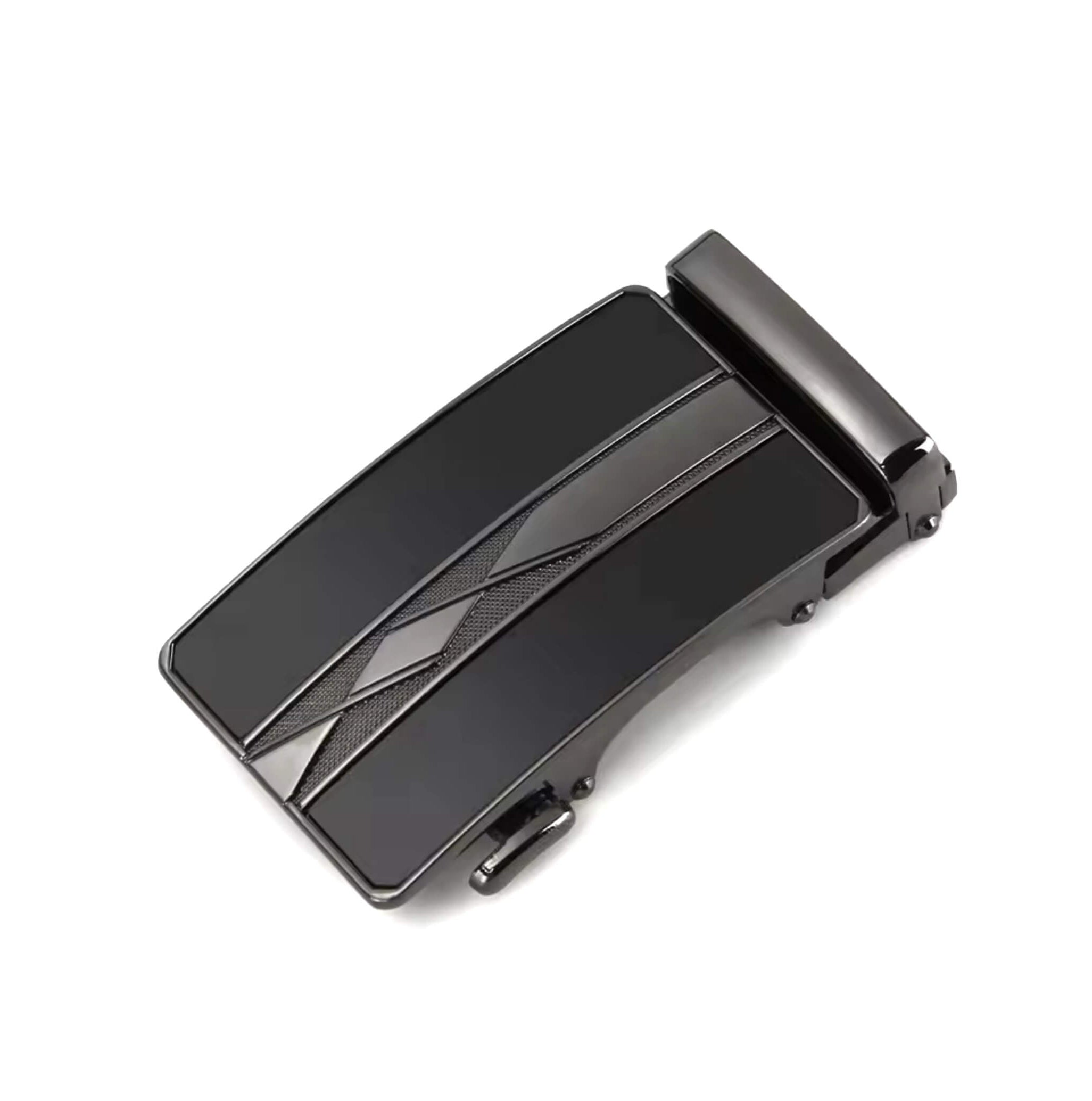 Automatic ratchet belt buckle zinc alloy finish
