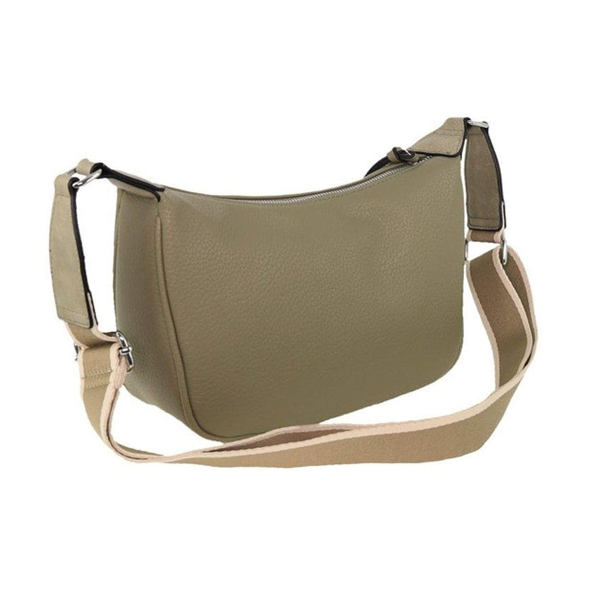 Milleni Ladies Vegan Leather Fashion Everyday Crossbody in Taupe