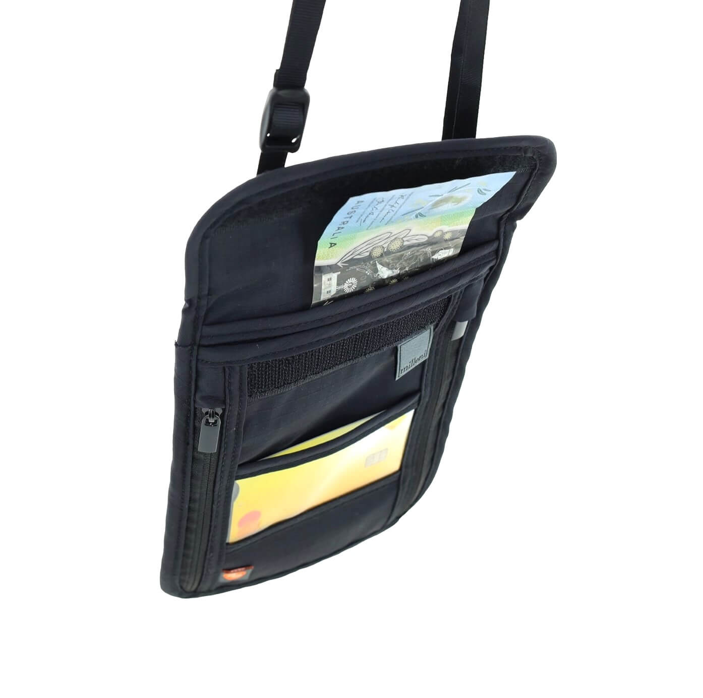 Milleni RFID Travel Neck Stash/Black