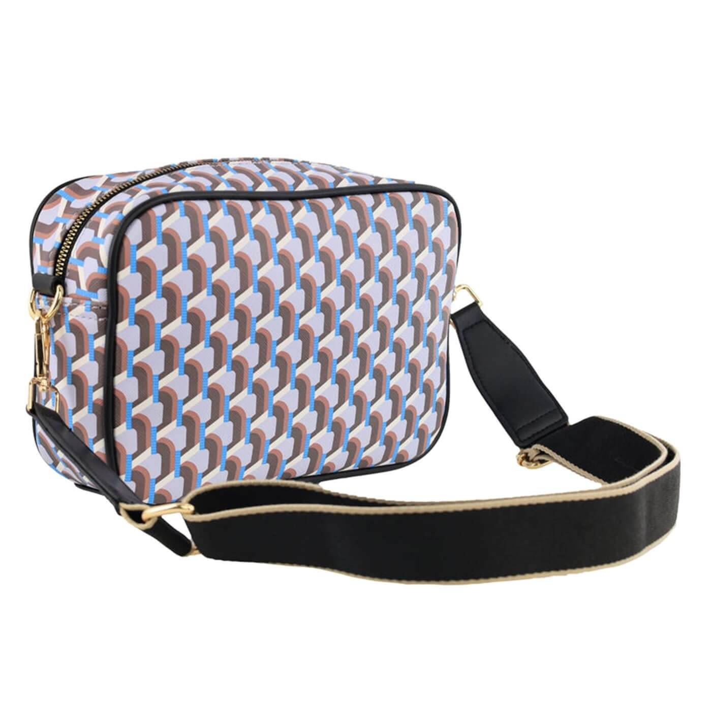 Milleni Ladies Fashion Geometric Crossbody Bag in Lilac