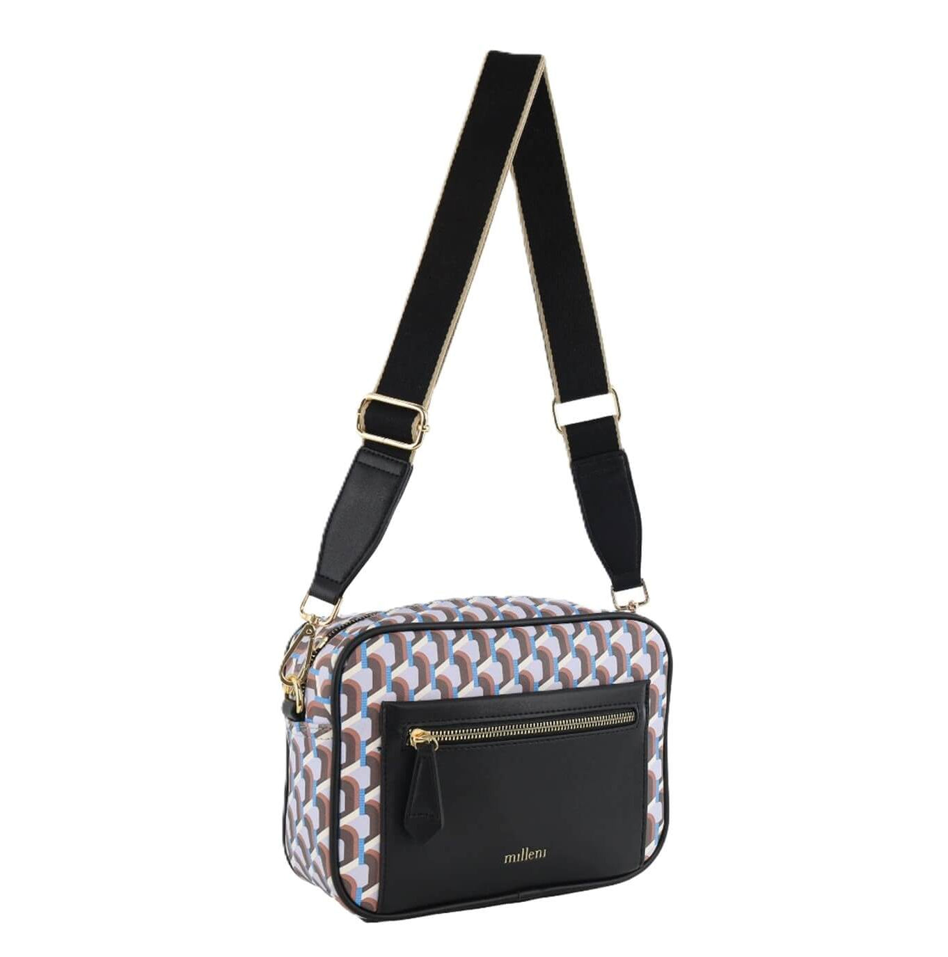Milleni Ladies Fashion Geometric Crossbody Bag in Lilac