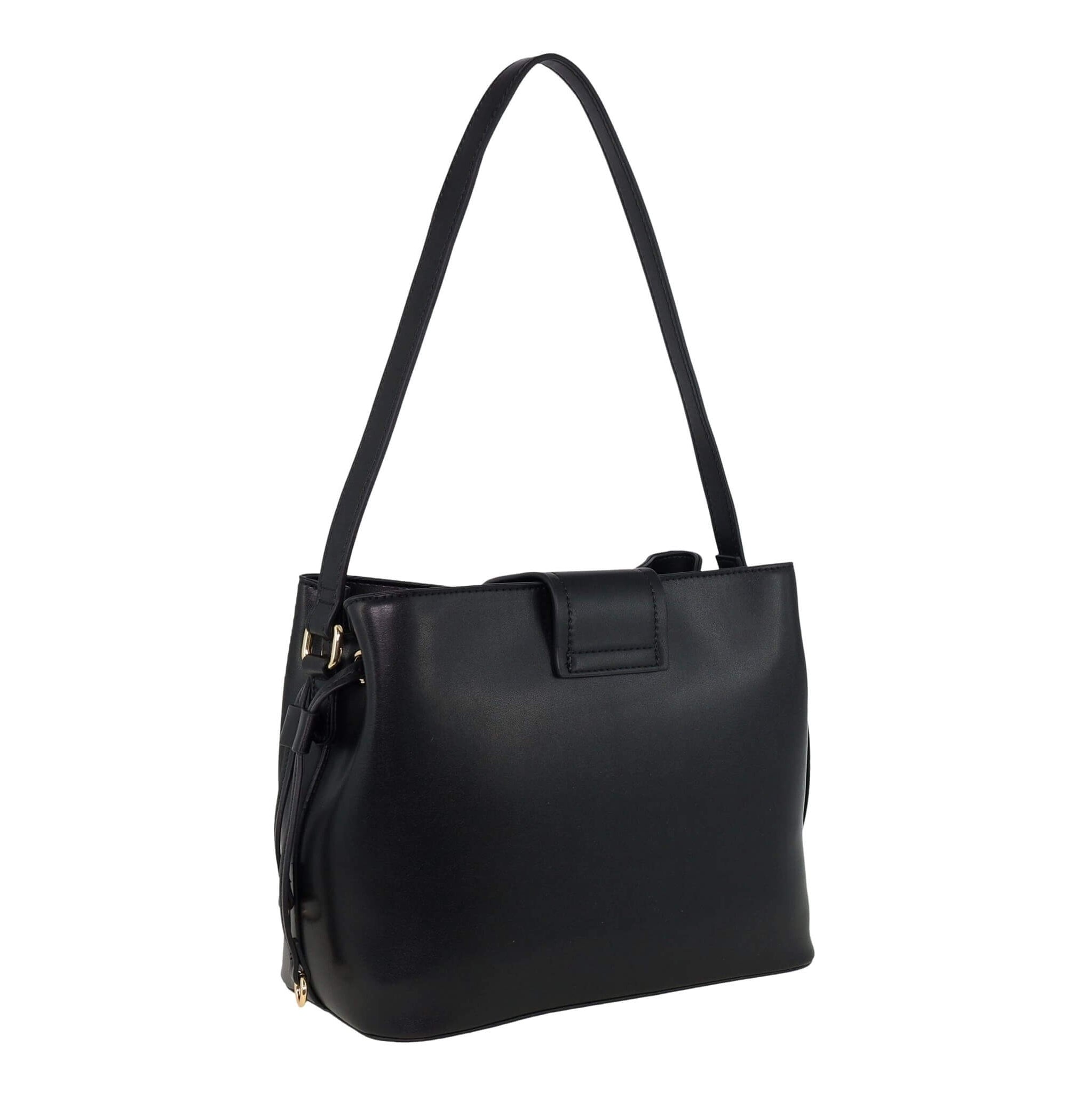 Milleni PV4034 Black Ladies Vegan Leather Fashion Mini Tote Bag