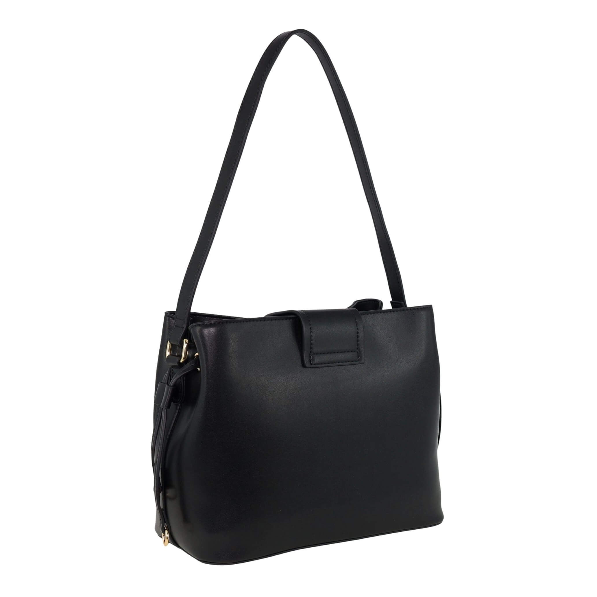 Milleni PV4034 Black Ladies Vegan Leather Fashion Mini Tote Bag