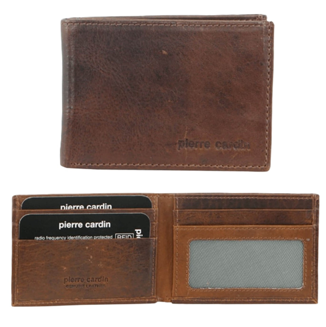 Pierre Cardin PC1160 Mens Italian Leather Wallet/Cognac