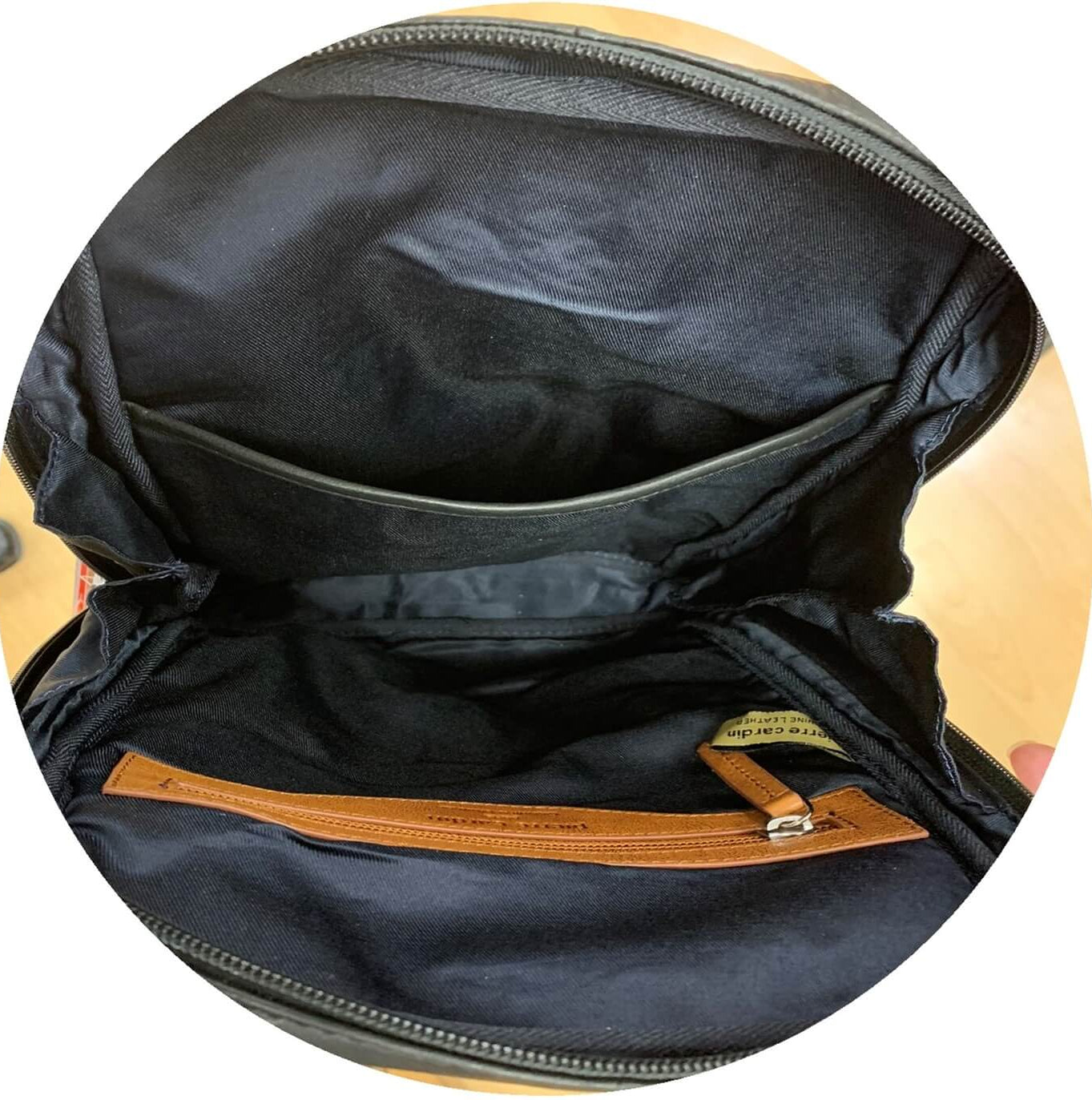 Pierre Cardin Italian Leather 3-Way Sling Bag