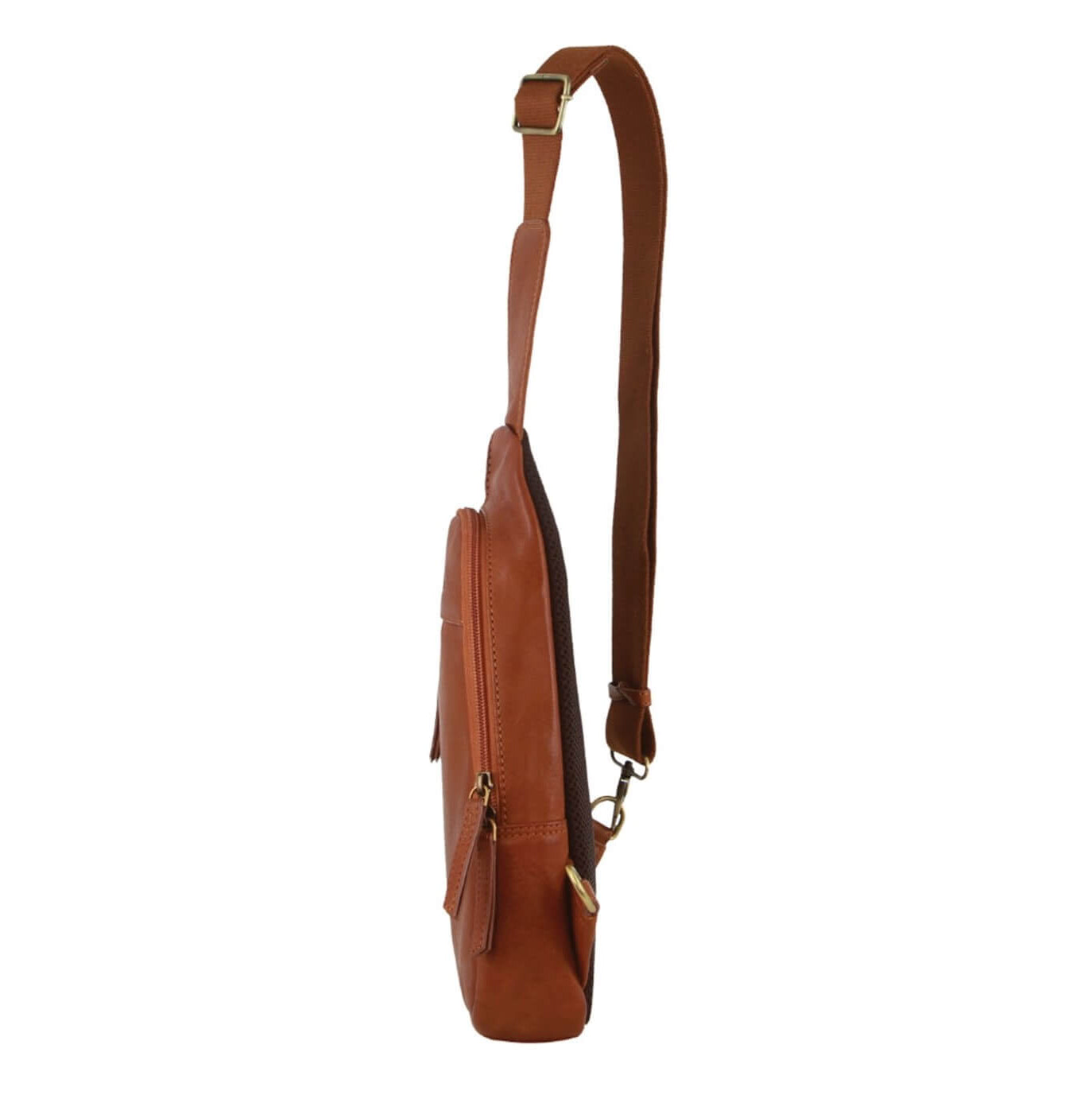 Pierre Cardin PC3711 Mens Leather Sling Bag/Cognac