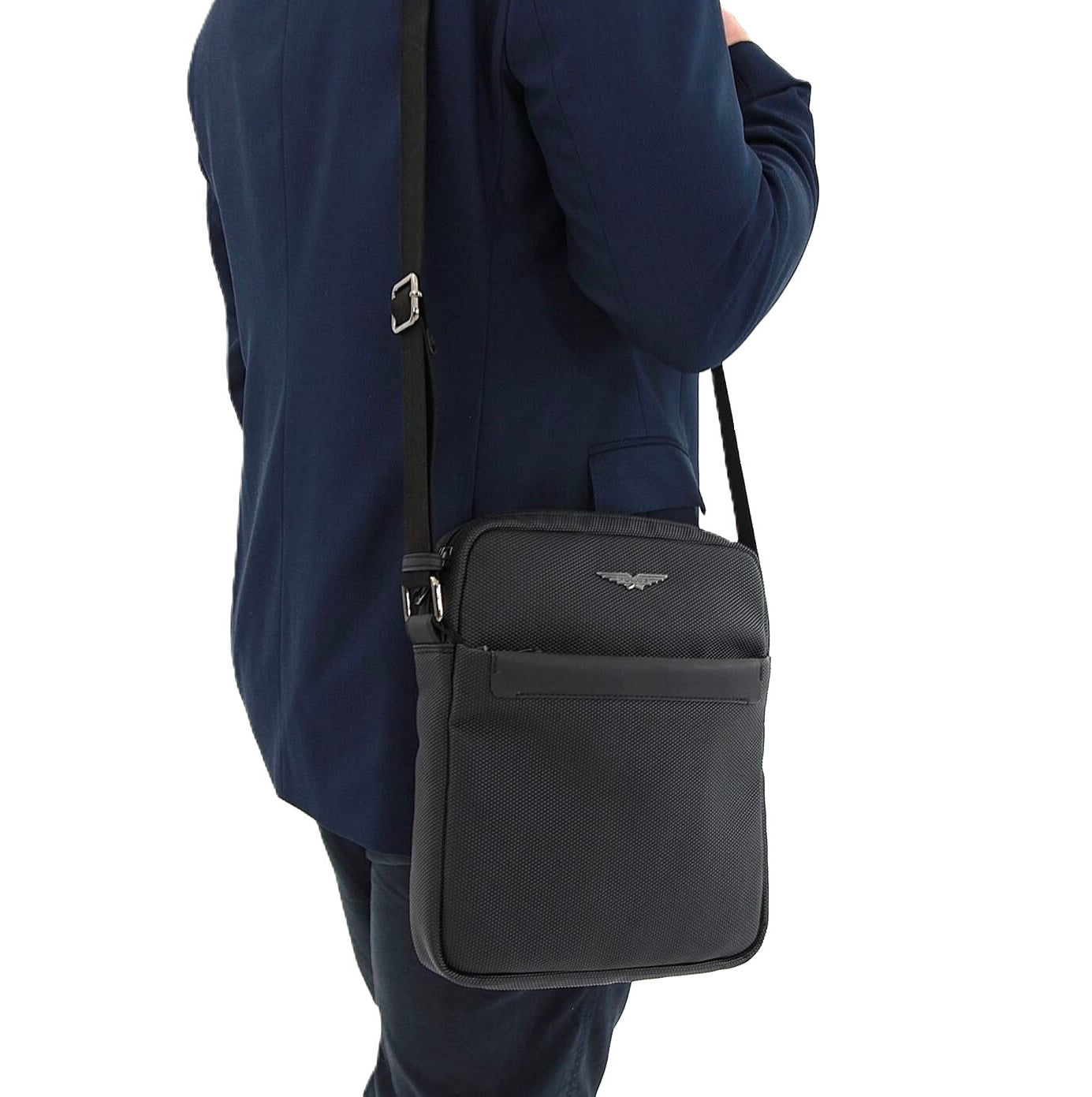 Police POL21 Mens Wings Cross Body Bag/Black