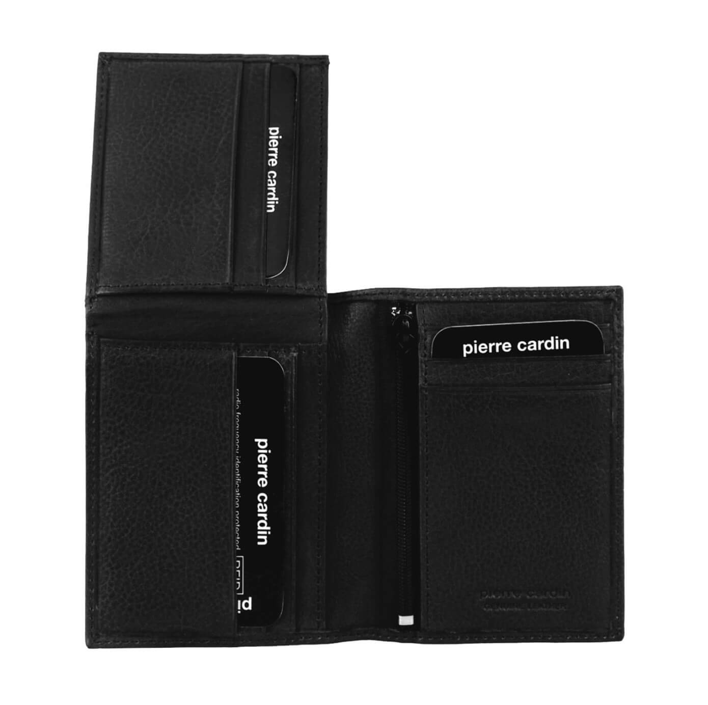 Pierre Cardin PC3900 Genuine Italian Leather Mens Wallet/Black