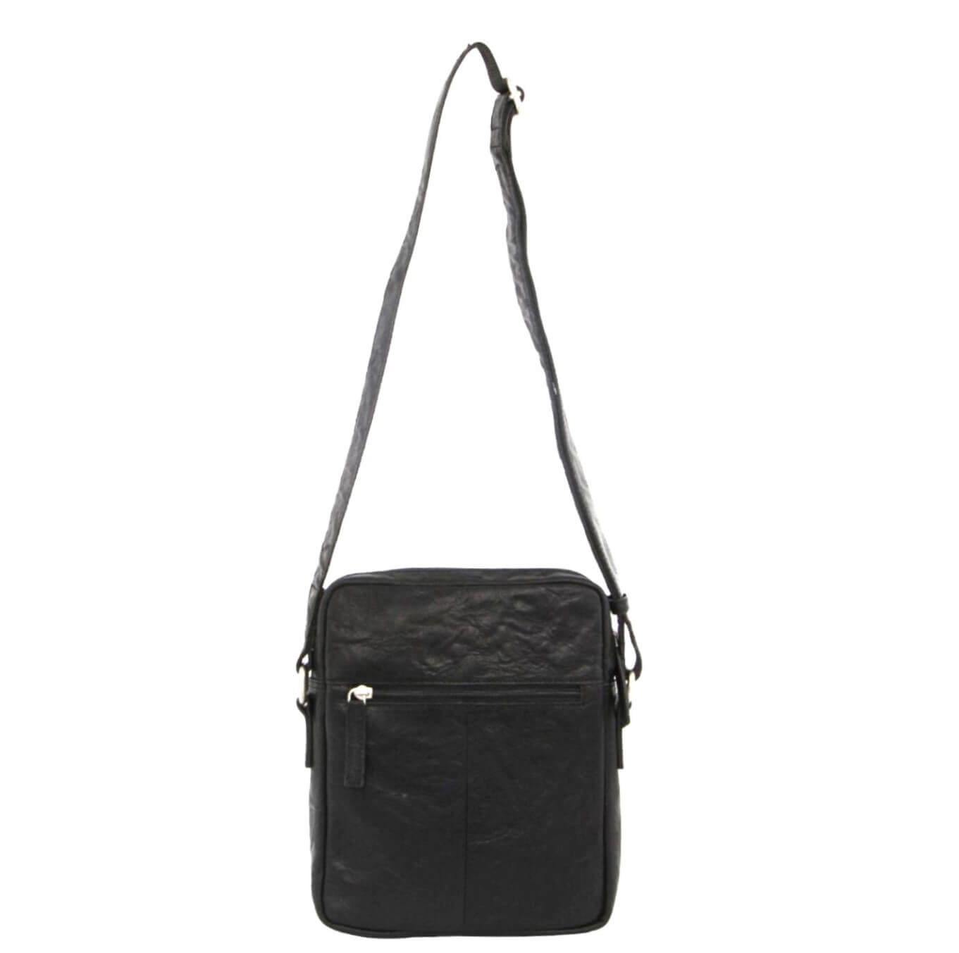 Pierre Cardin PC2794 Rustic Leather iPad Cross Body Bag/Black