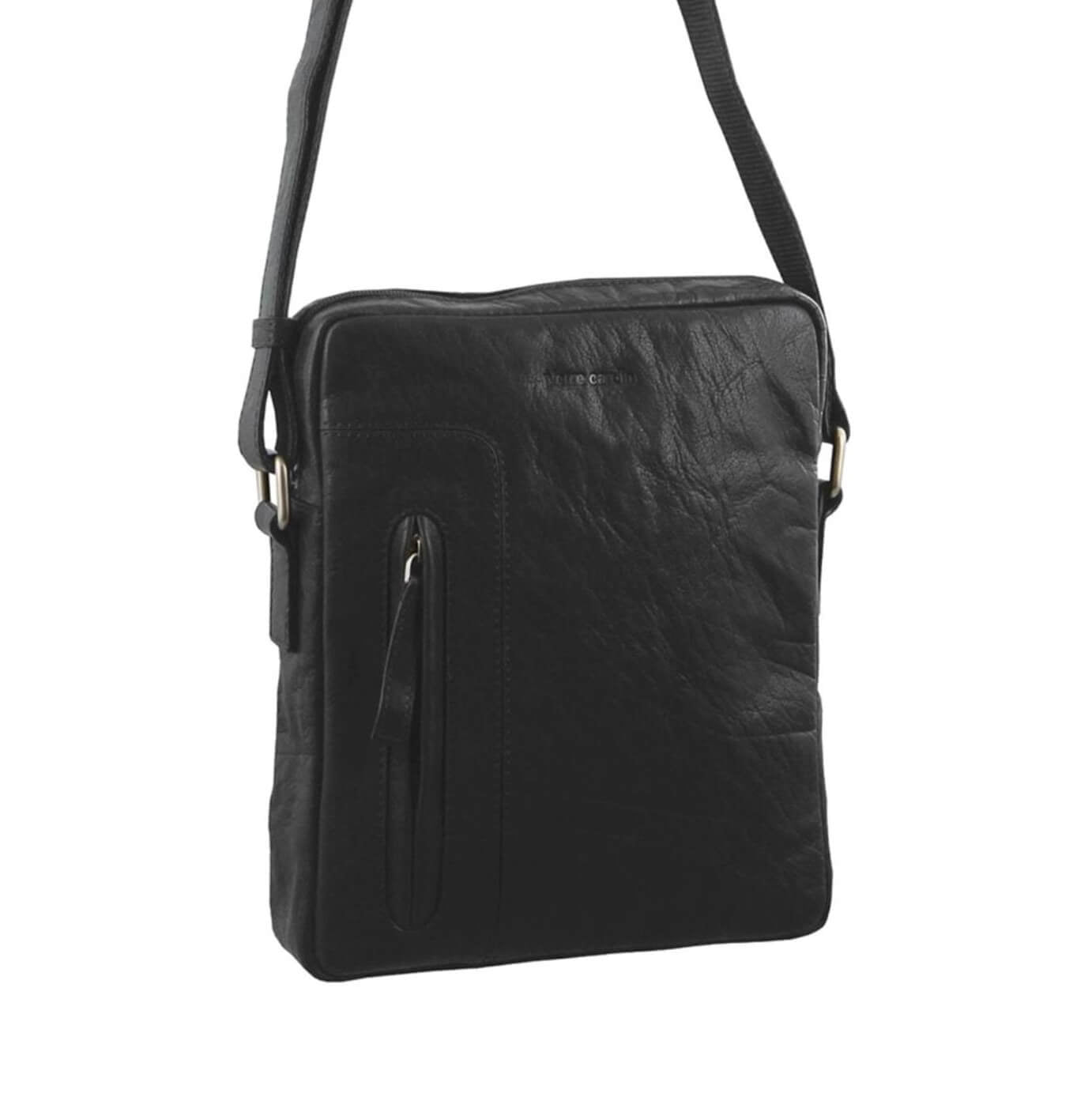 Pierre Cardin PC2794 Rustic Leather iPad Cross Body Bag/Black