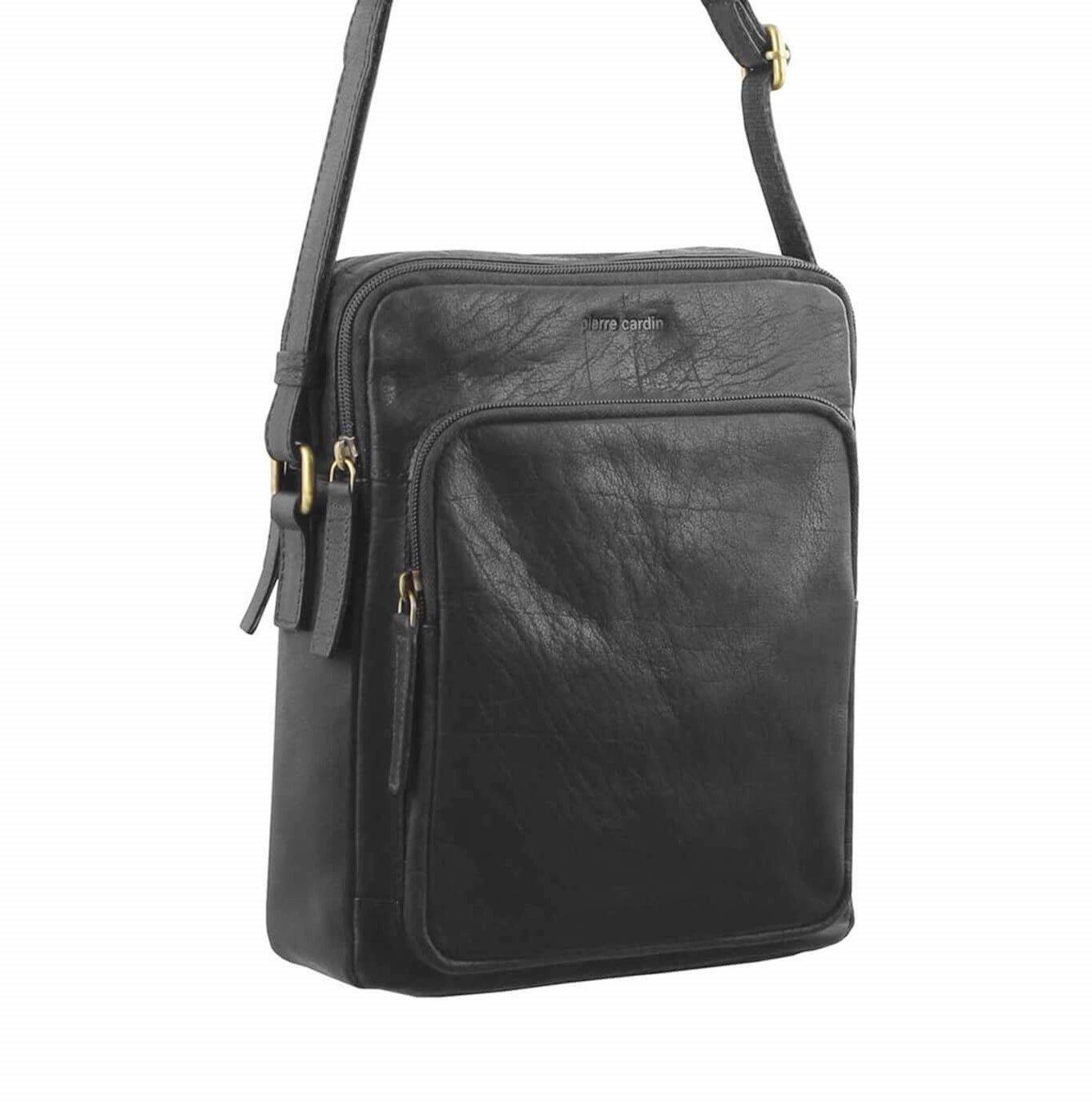 Pierre Cardin PC2804 Rustic Leather iPad Bag/Black