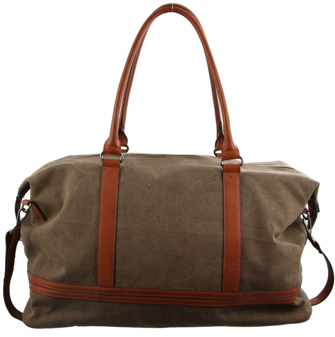 Pierre Cardin PC2578 Canvas Overnight Duffle Bag/Brown