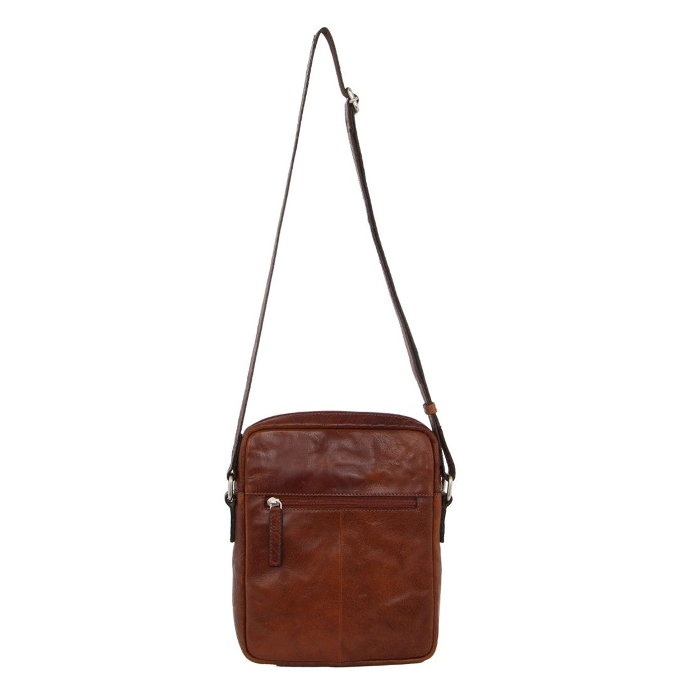 Pierre Cardin PC2794 Rustic Leather iPad Cross Body Bag/Chestnut